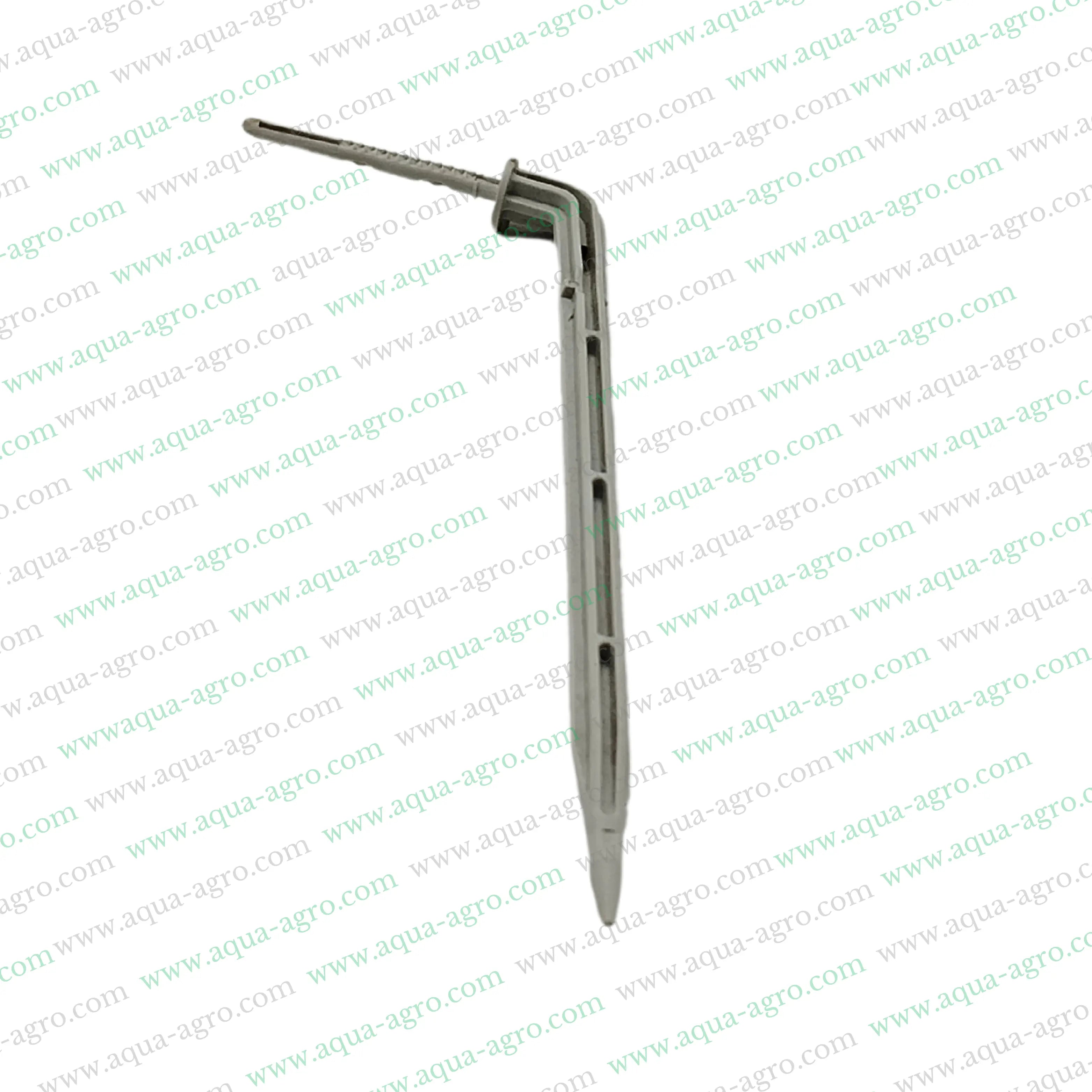 NETAFIM - Drip Emitter - Drip Peg - 2.3 LPH - Grey Arrow Dripper - with laybrinth - Barbed angle Inlet - suitable for 3.3x5 Micro tube