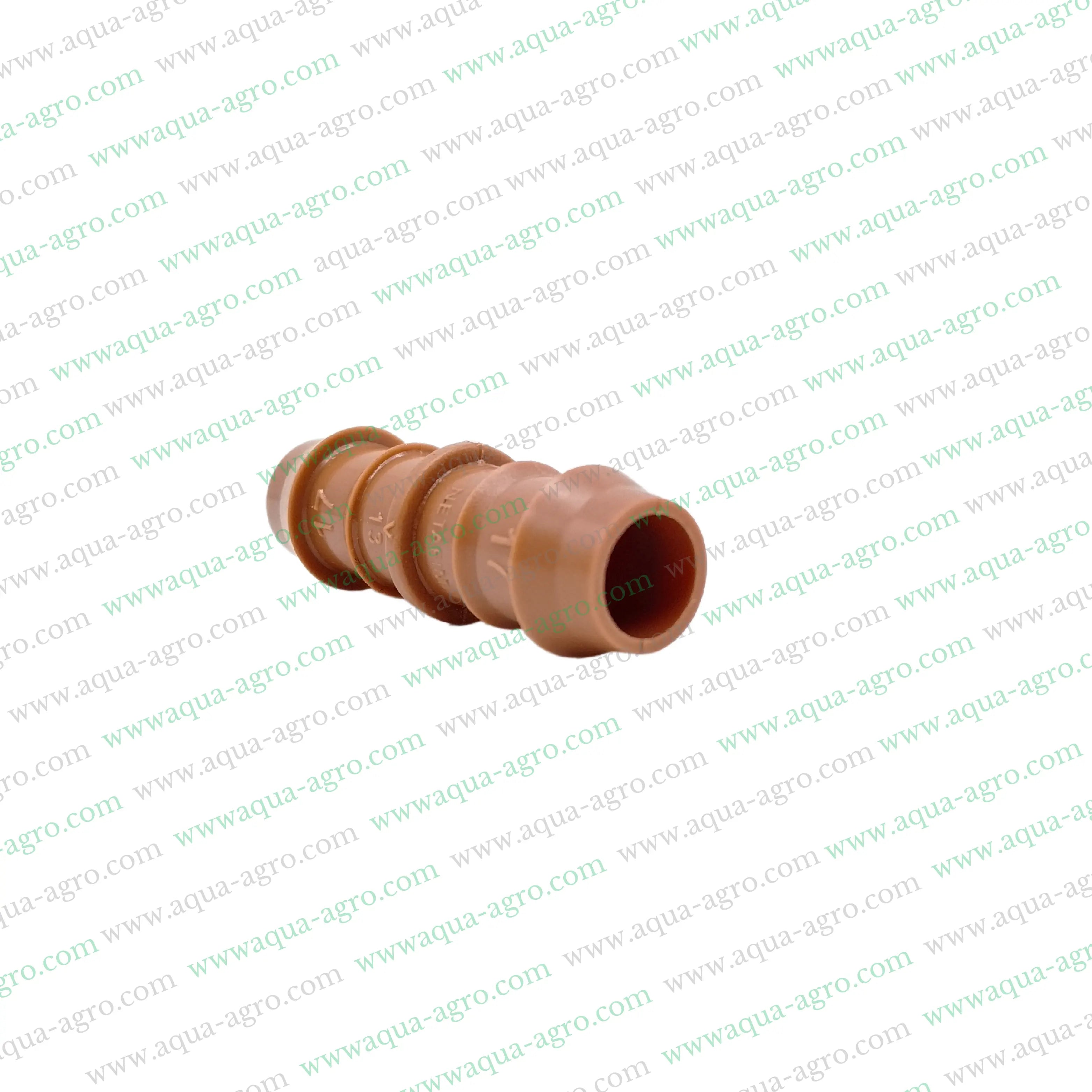 NETAFIM | Drip Fittings And Accessories - Barbed Fittings - Premium - Brown colour - Coupler / Joinner - 17mm