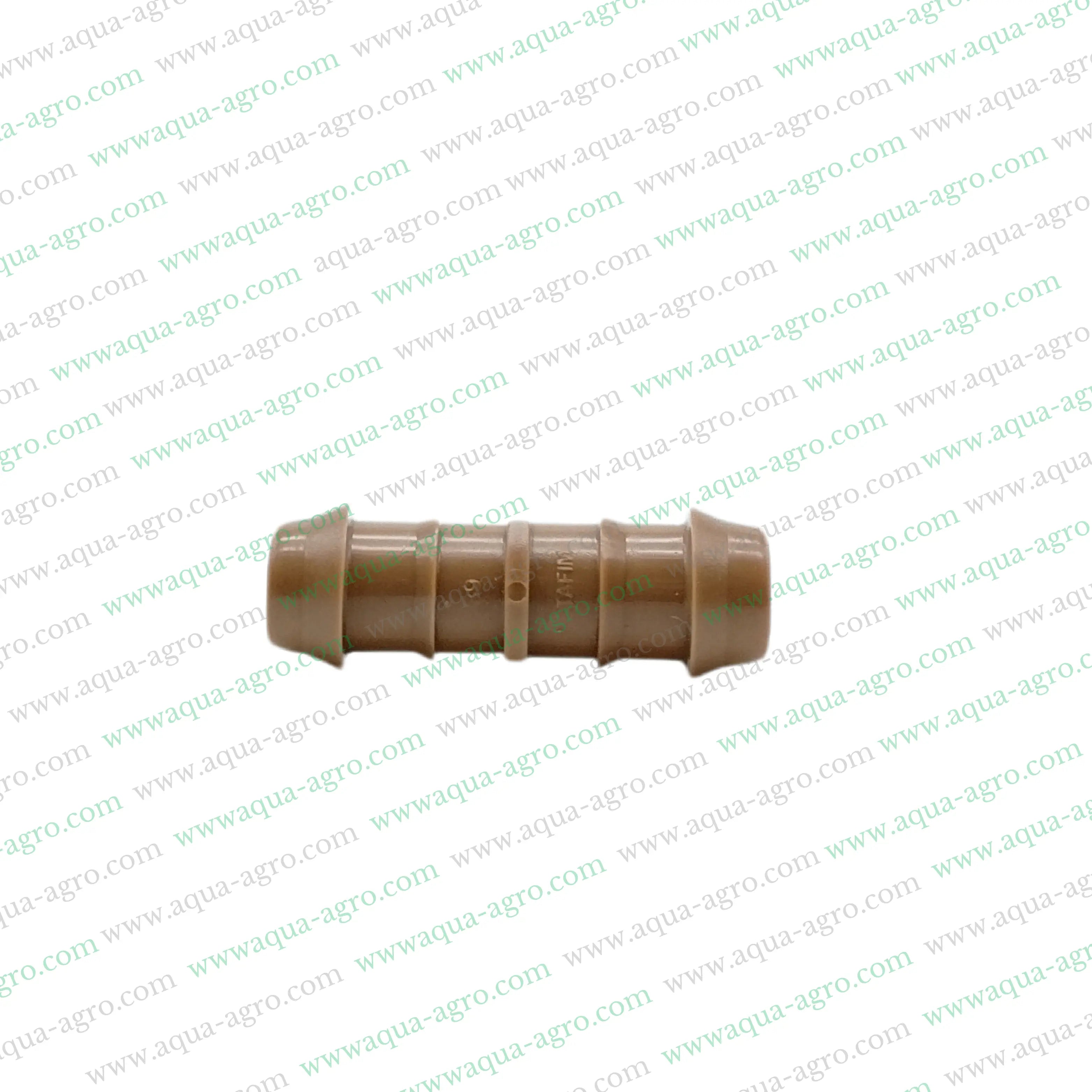 NETAFIM | Drip Fittings And Accessories - Barbed Fittings - Premium - Brown colour - Reducing Coupler / Joinner - 16mm x 17mm