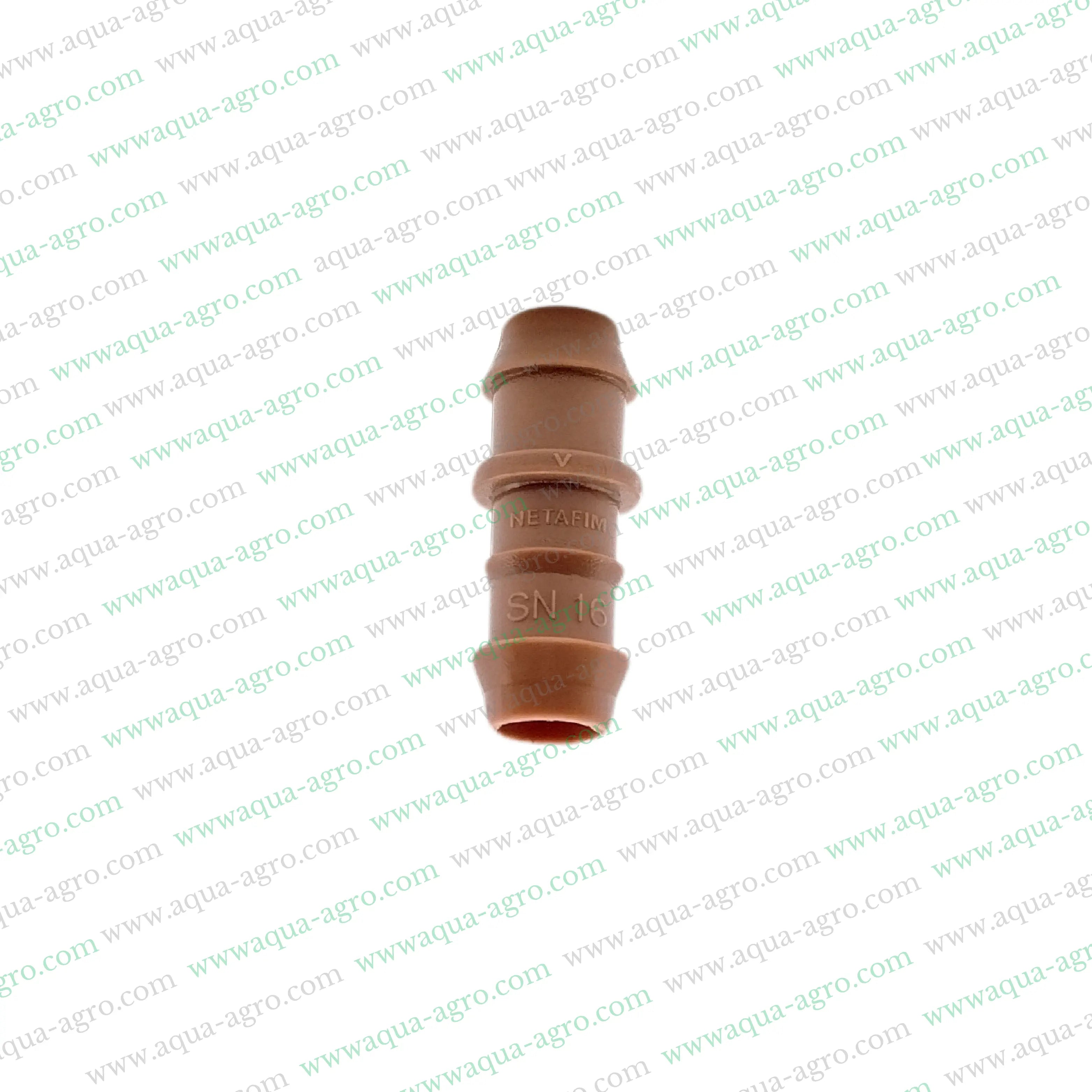 NETAFIM | Drip Fittings And Accessories - Barbed Fittings - Premium - Brown colour - Start connector / Take-off - 16mm