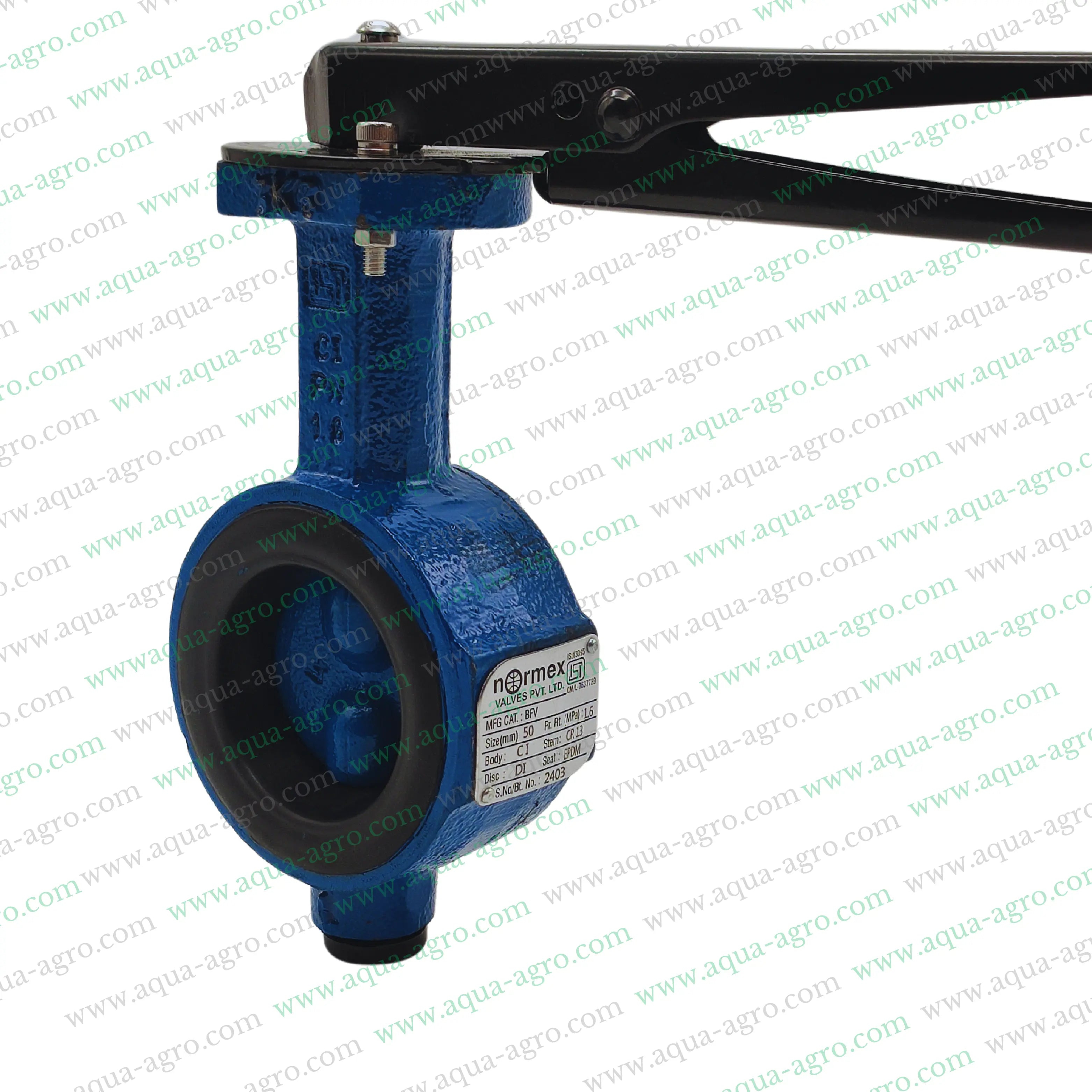 NORMEX | Valves - Butterfly Valves - Metal - C.I Body with SG Metal disc - 2 inch (50mm)