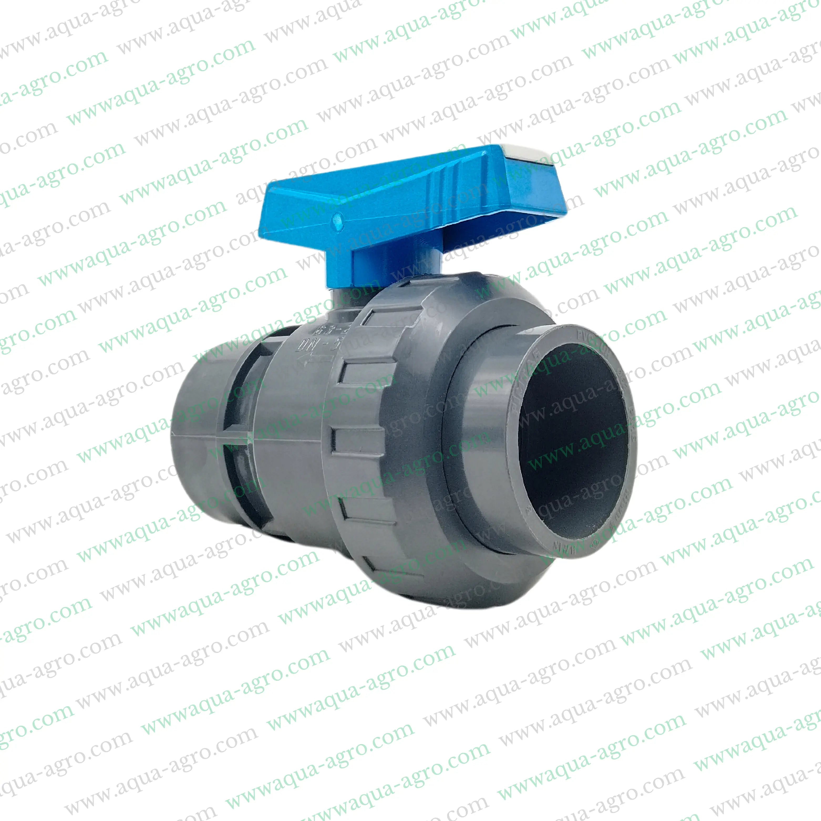 PIMTAS (Turkey) - Ball Valve - Plastic - Pvc - Single Union - 2 inch (63mm) - Plain End - Socket