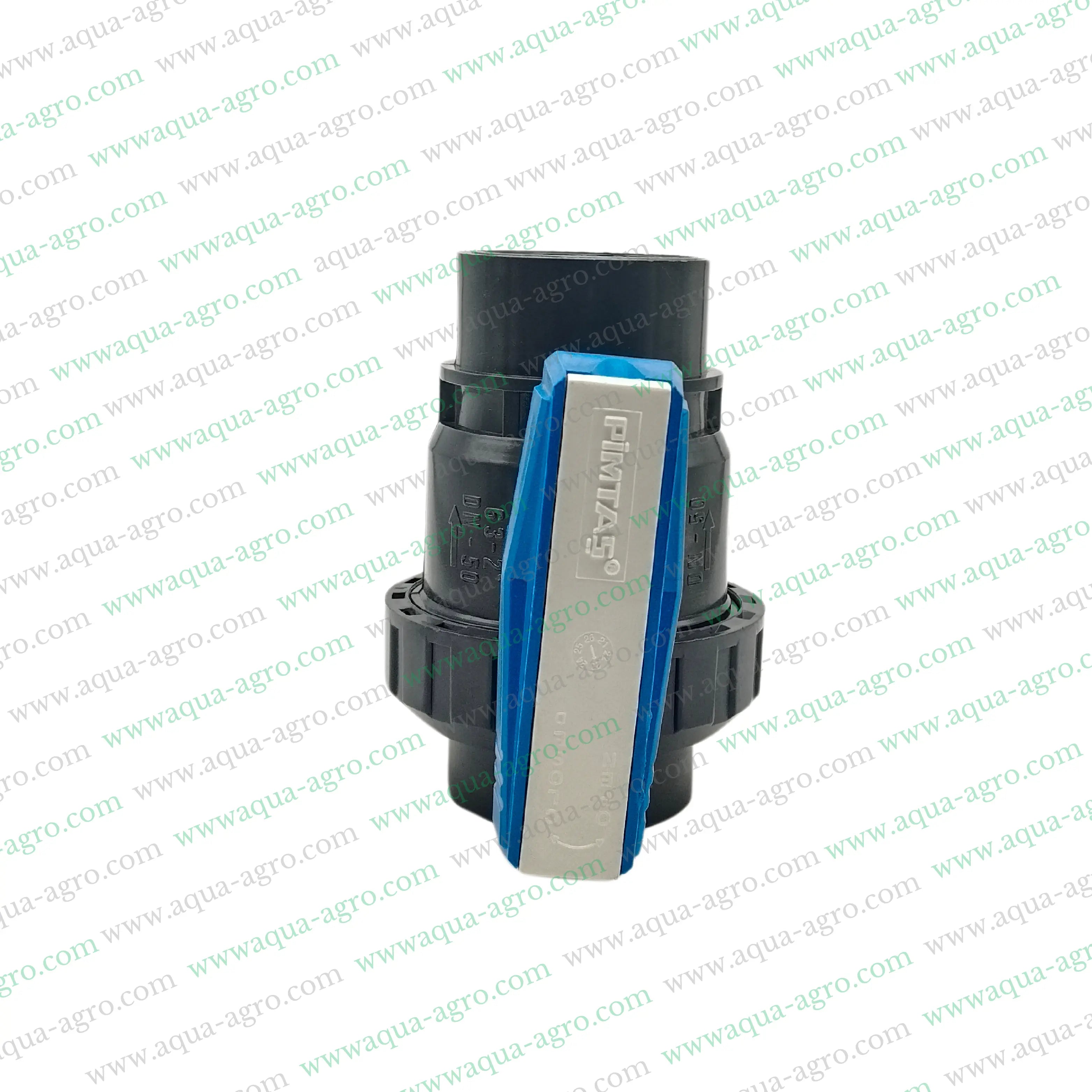 PIMTAS (Turkey) - Ball Valve - Plastic - Pvc - Single Union - 2 inch (63mm) - Plain End - Socket