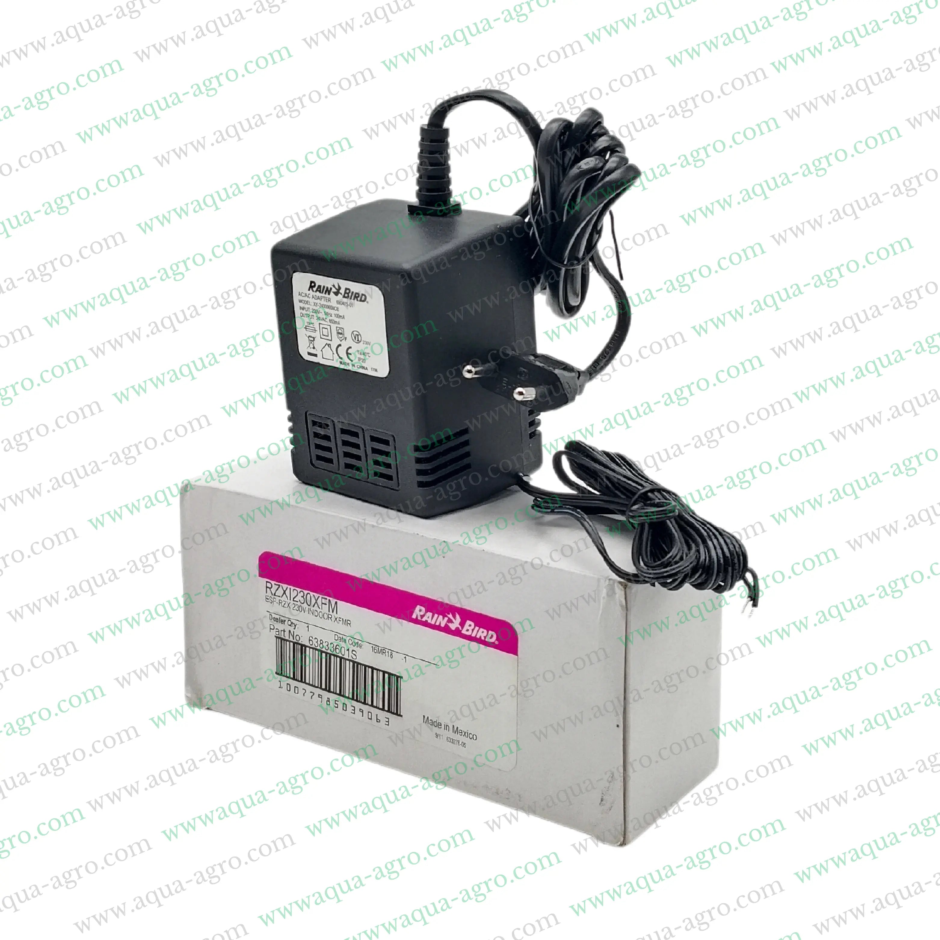Rain Bird Power Supply Transformer,24 VAC Transformer for Irrigation,Transformers for Irrigation Controllers,Rain Bird ESP-RZX Compatible Transformer,Irrigation Transformer 230 VAC to 24 VAC