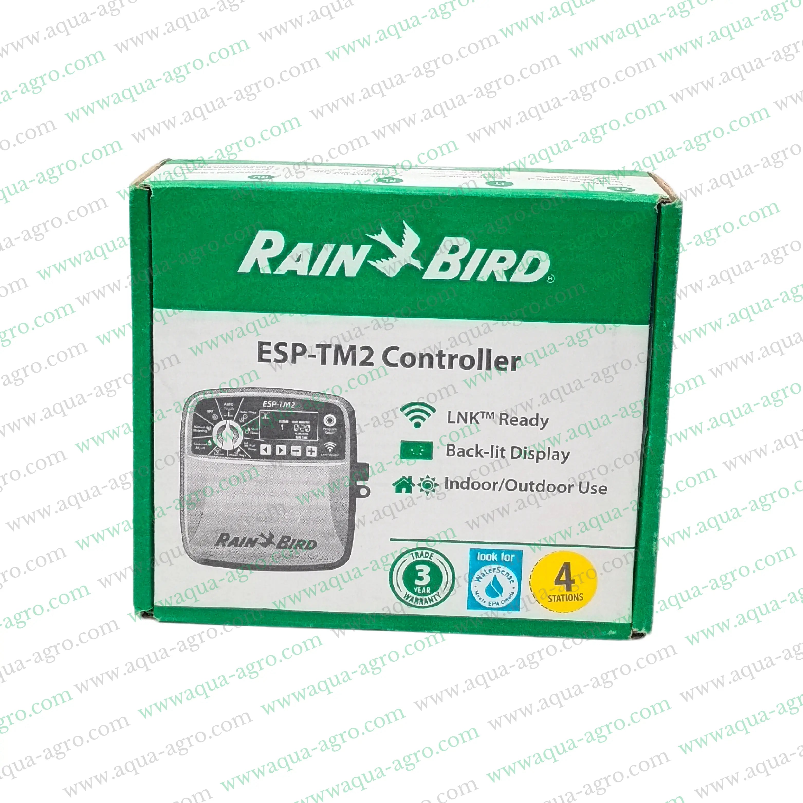Rain Bird ESP-TM2 Controller,4-station irrigation controller,230V irrigation controller,ESP-TM2 4 station outdoor controller,24 VAC output irrigation controller