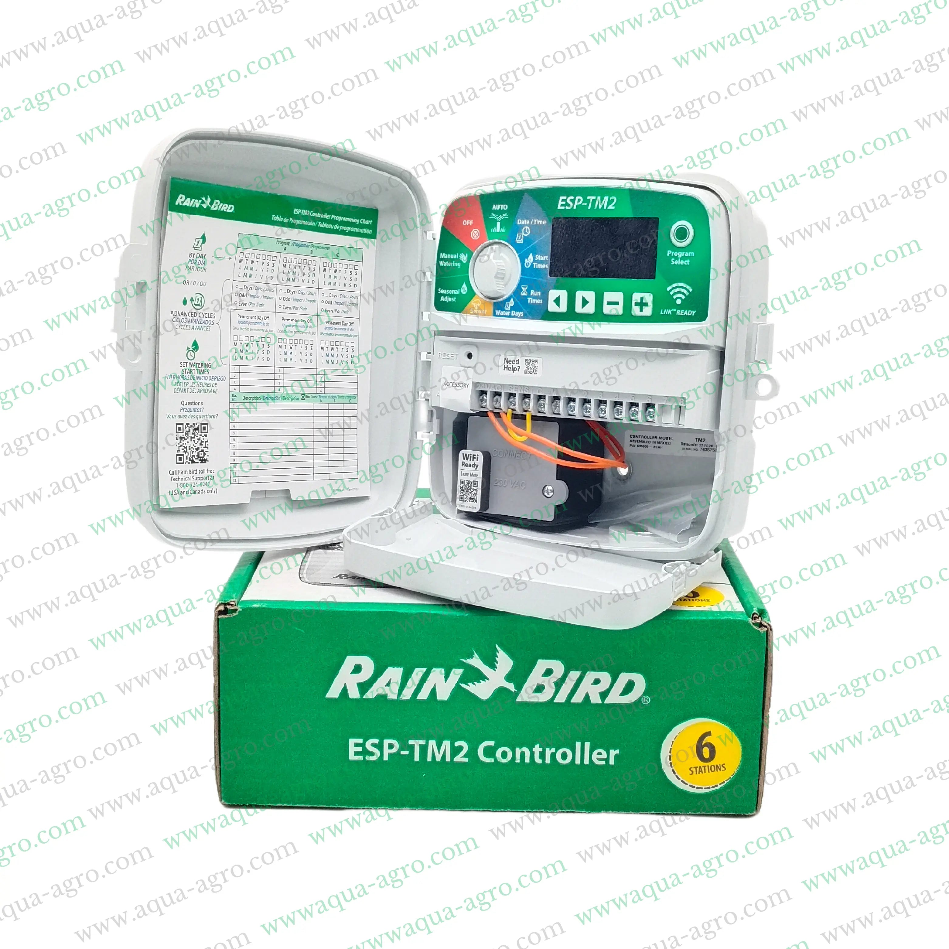 Rain Bird ESP-TM2 Controller,4-station irrigation controller,230V irrigation controller,ESP-TM2 4 station outdoor controller,24 VAC output irrigation controller