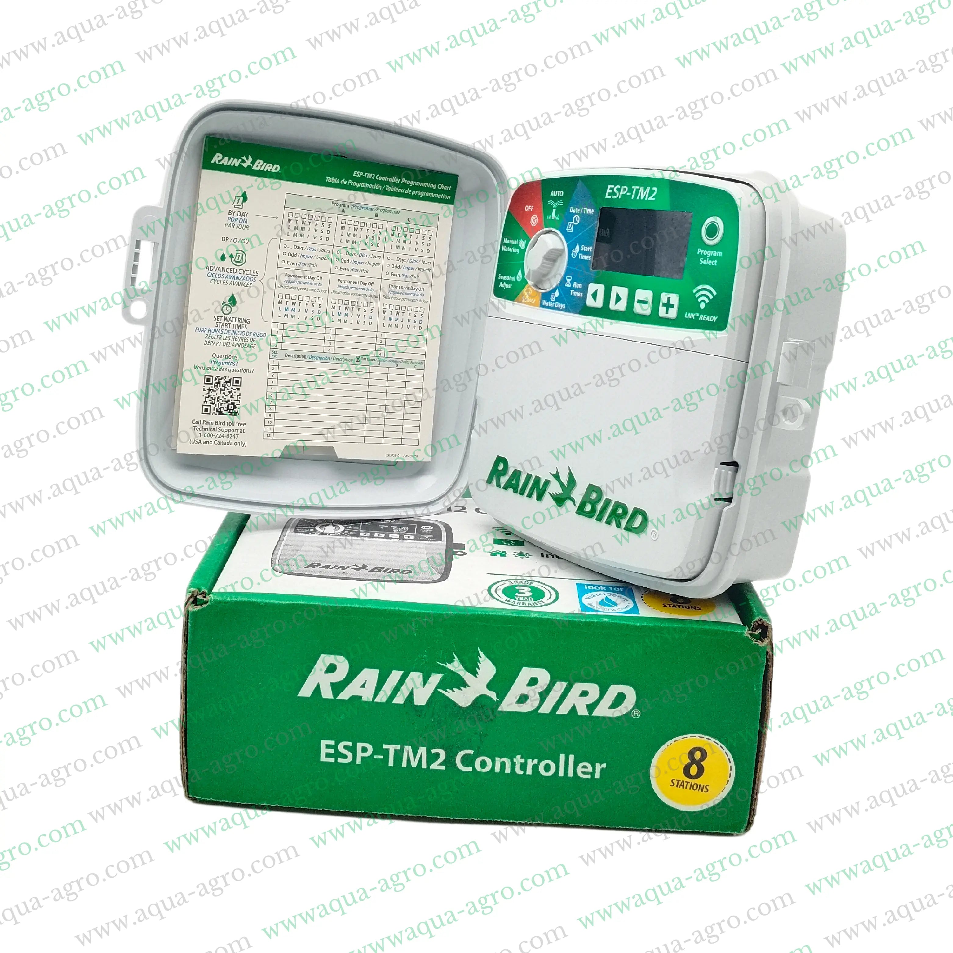 Rain Bird ESP-TM2 Controller,4-station irrigation controller,230V irrigation controller,ESP-TM2 4 station outdoor controller,24 VAC output irrigation controller