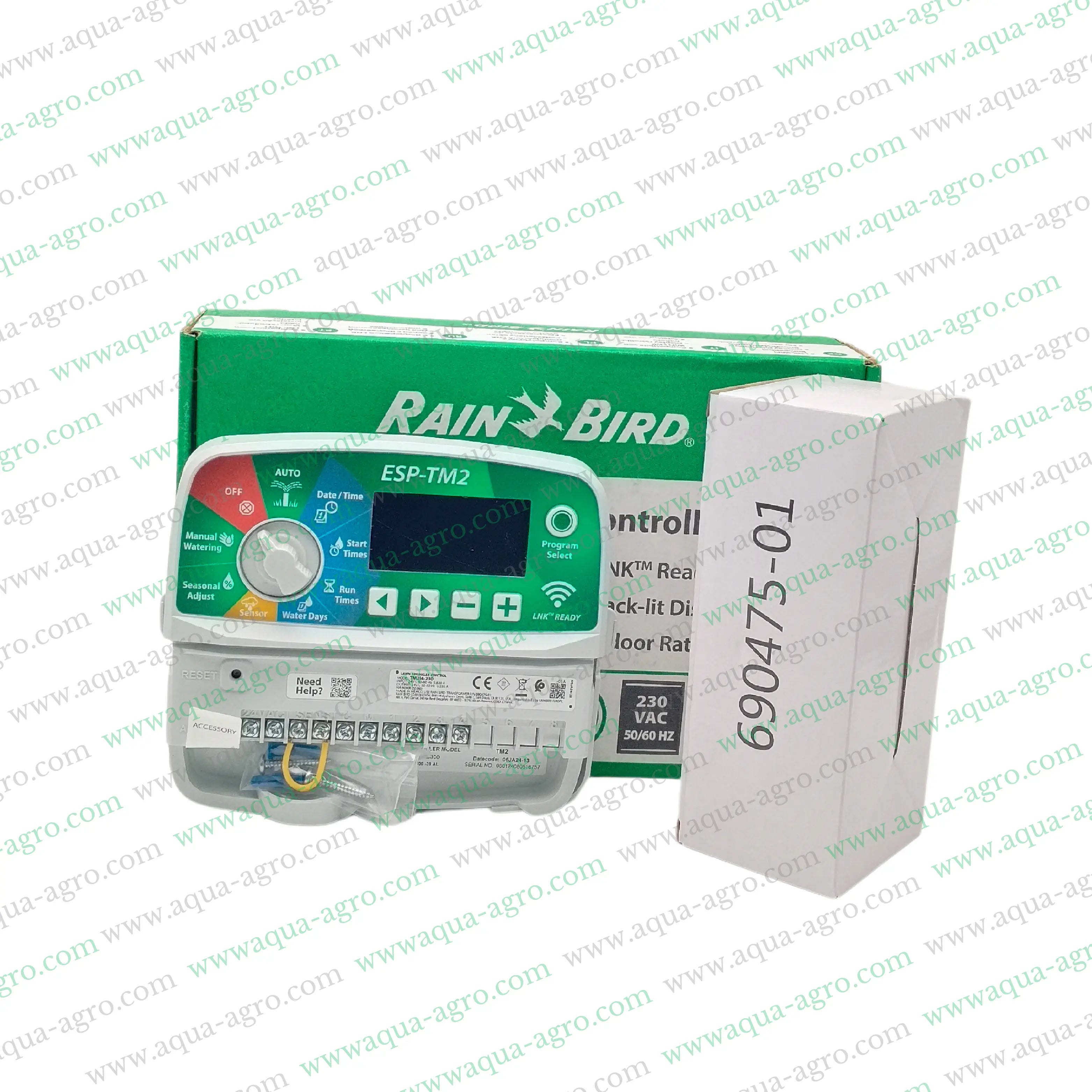 RAIN BIRD - Irrigation - Automation - Standard Controller - ESP-TM2I-4-230V - Indoor - 4 Station - 24 VAC output model - WIFI capable