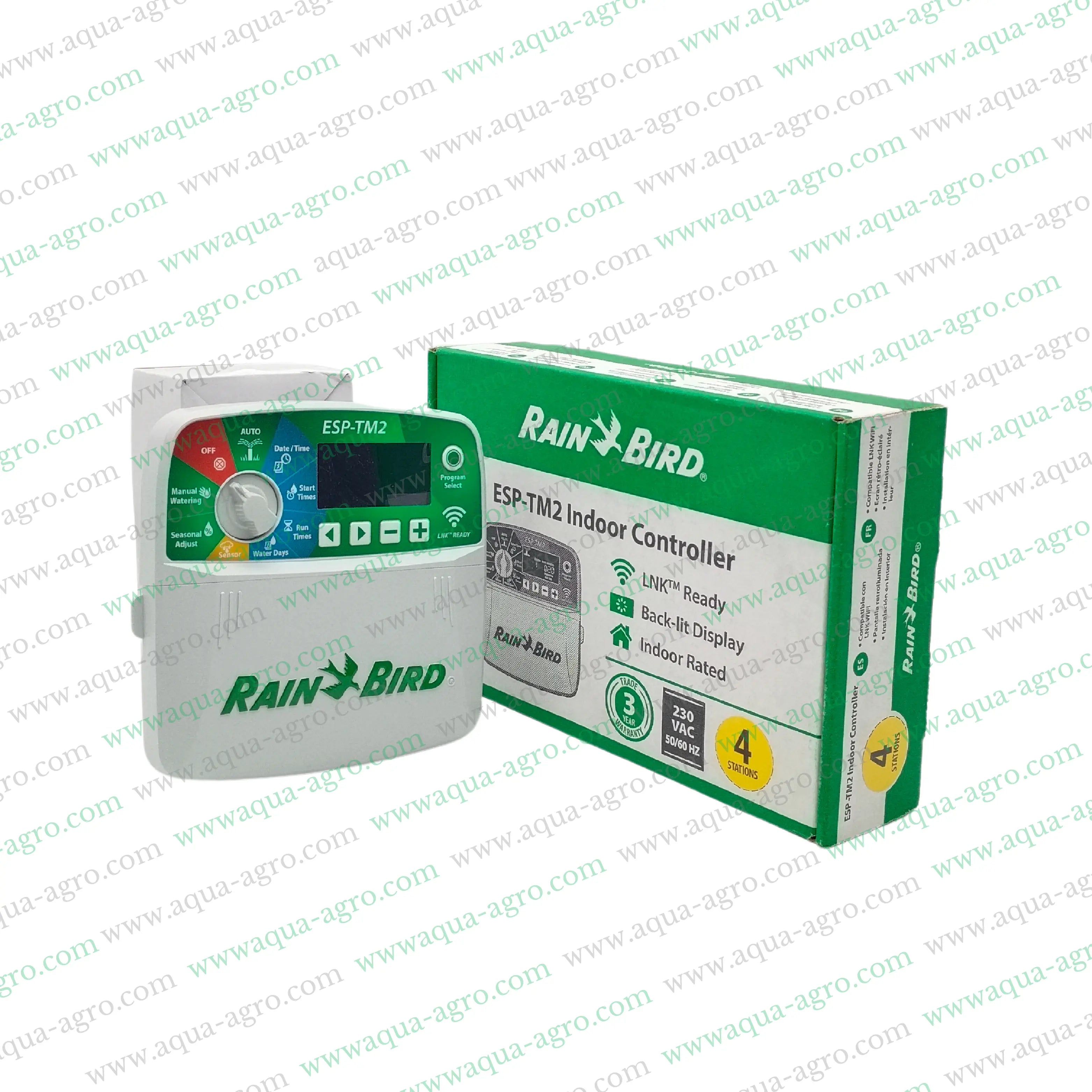 RAIN BIRD - Irrigation - Automation - Standard Controller - ESP-TM2I-4-230V - Indoor - 4 Station - 24 VAC output model - WIFI capable