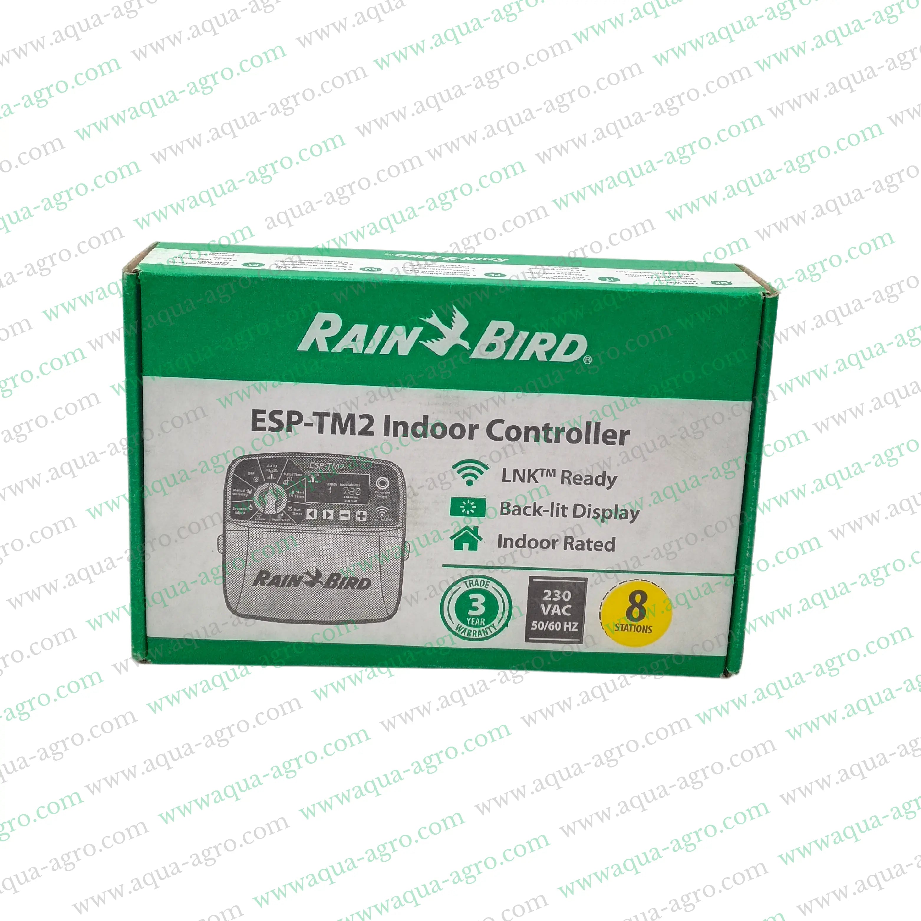 RAIN BIRD - Irrigation - Automation - Standard Controller - ESP-TM2I-8-230V - Indoor - 8 Station - 24 VAC output model - WIFI capable