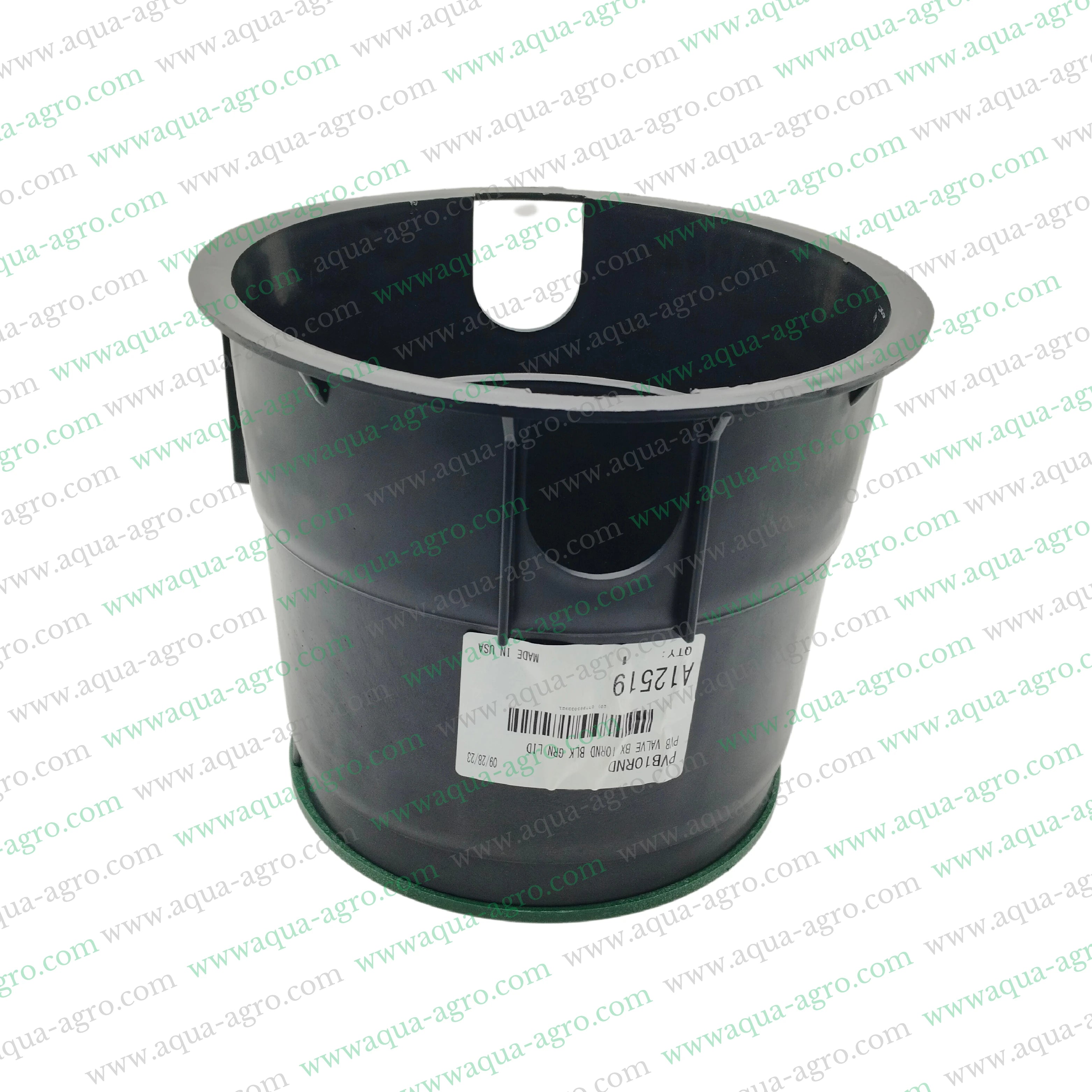 RAIN BIRD - Valve Box - Plastic - 10 Inch - Round - Corrugated box with green lid - PVB Series - PVB10RND