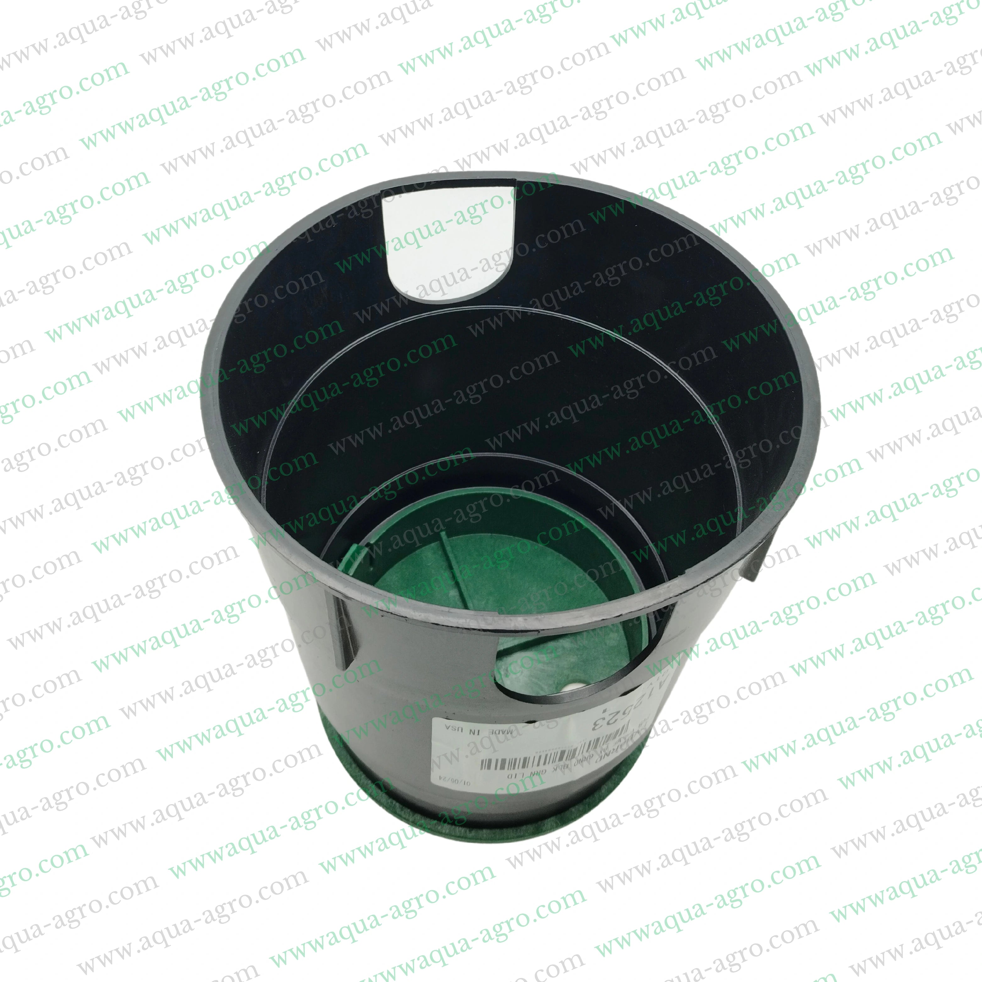 RAIN BIRD - Valve Box - Plastic - 6 Inch - Round - Corrugated box with green lid - PVB Series - PVB6RND