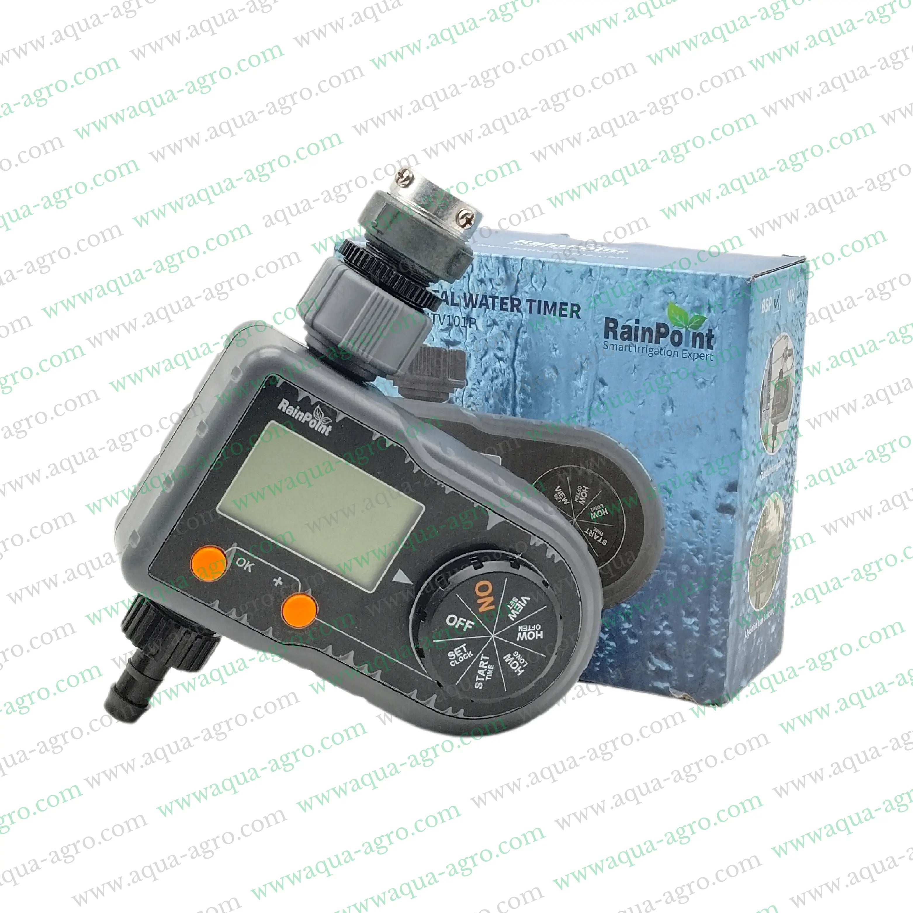 RAIN POINT - Irrigation - Automation - Tap Timer - M-ECO - ITV-101P - Single outlet - Battery operated - Digital programmer