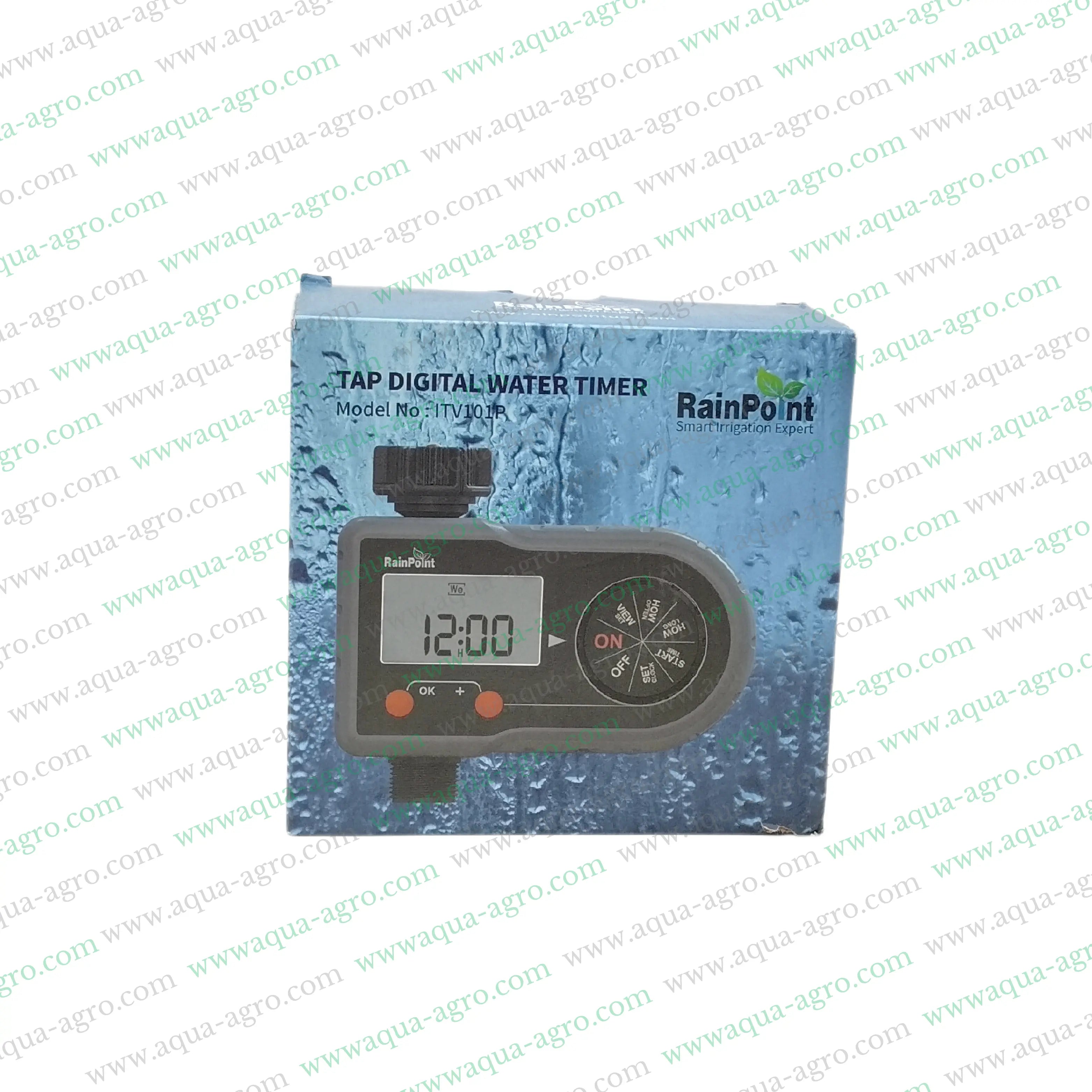 RAIN POINT - Irrigation - Automation - Tap Timer - M-ECO - ITV-101P - Single outlet - Battery operated - Digital programmer