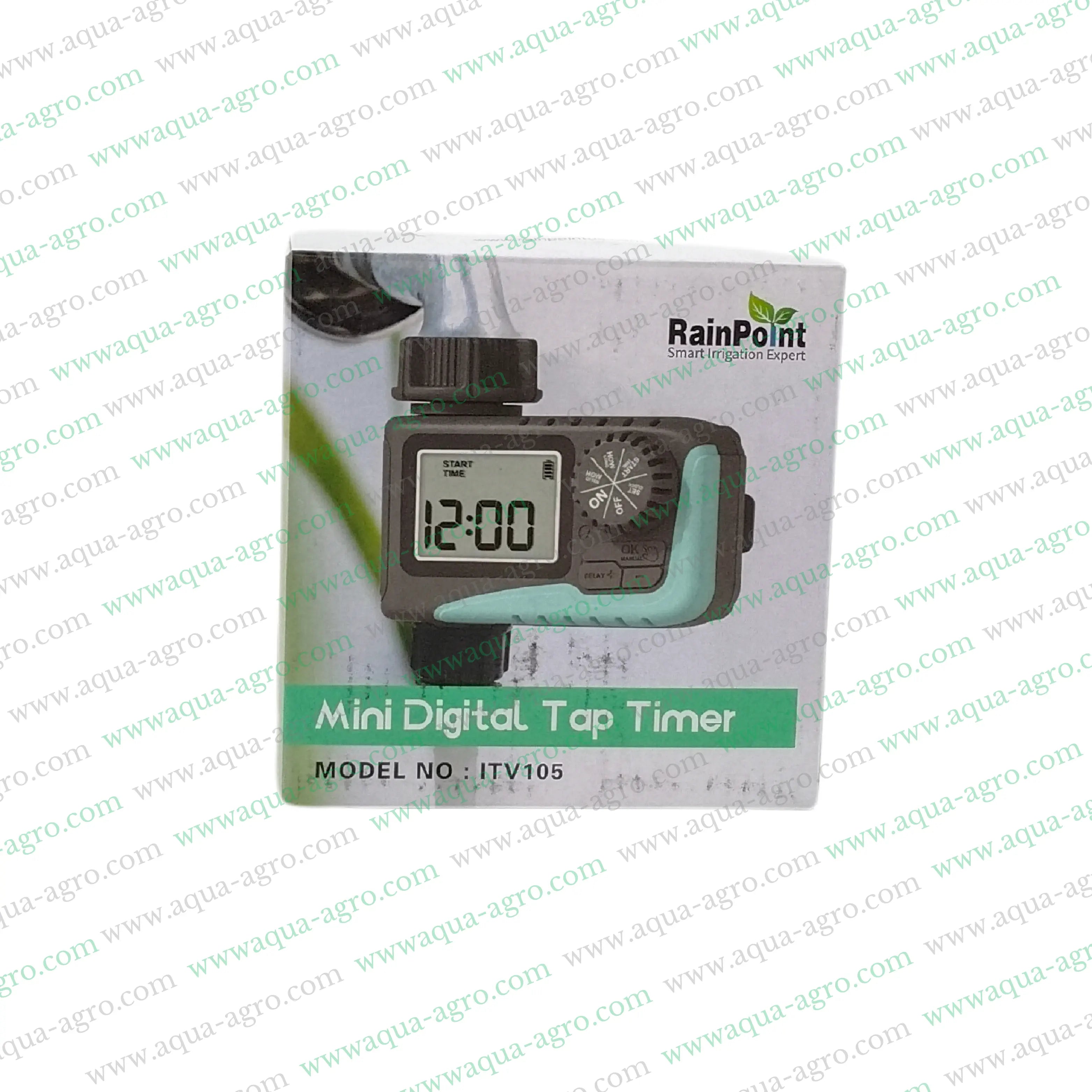 RAIN POINT - Irrigation - Automation - Tap Timer - MINI - ITV105 - Single outlet - Battery operated - Digital Cyclic programmer