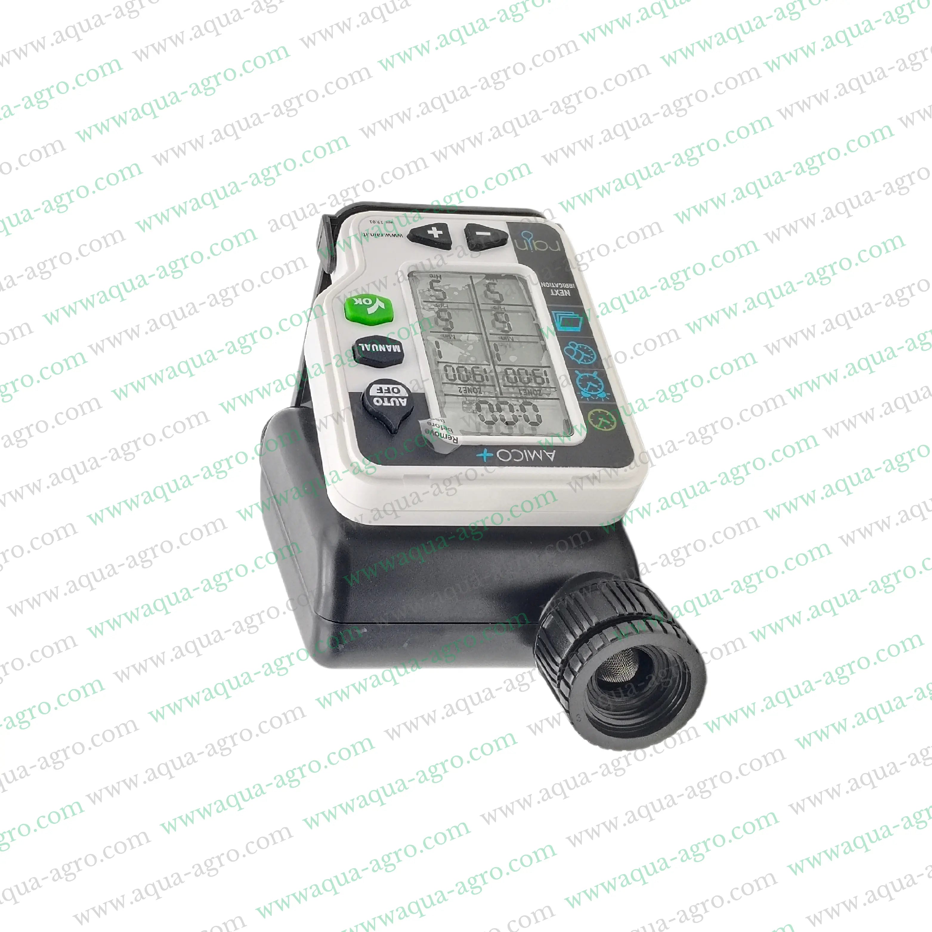 RAIN SpA - Irrigation - Automation - Tap Timer - AMICO - PLUS-2 - Dual outlet - Battery operated - Digital Cyclic programmer