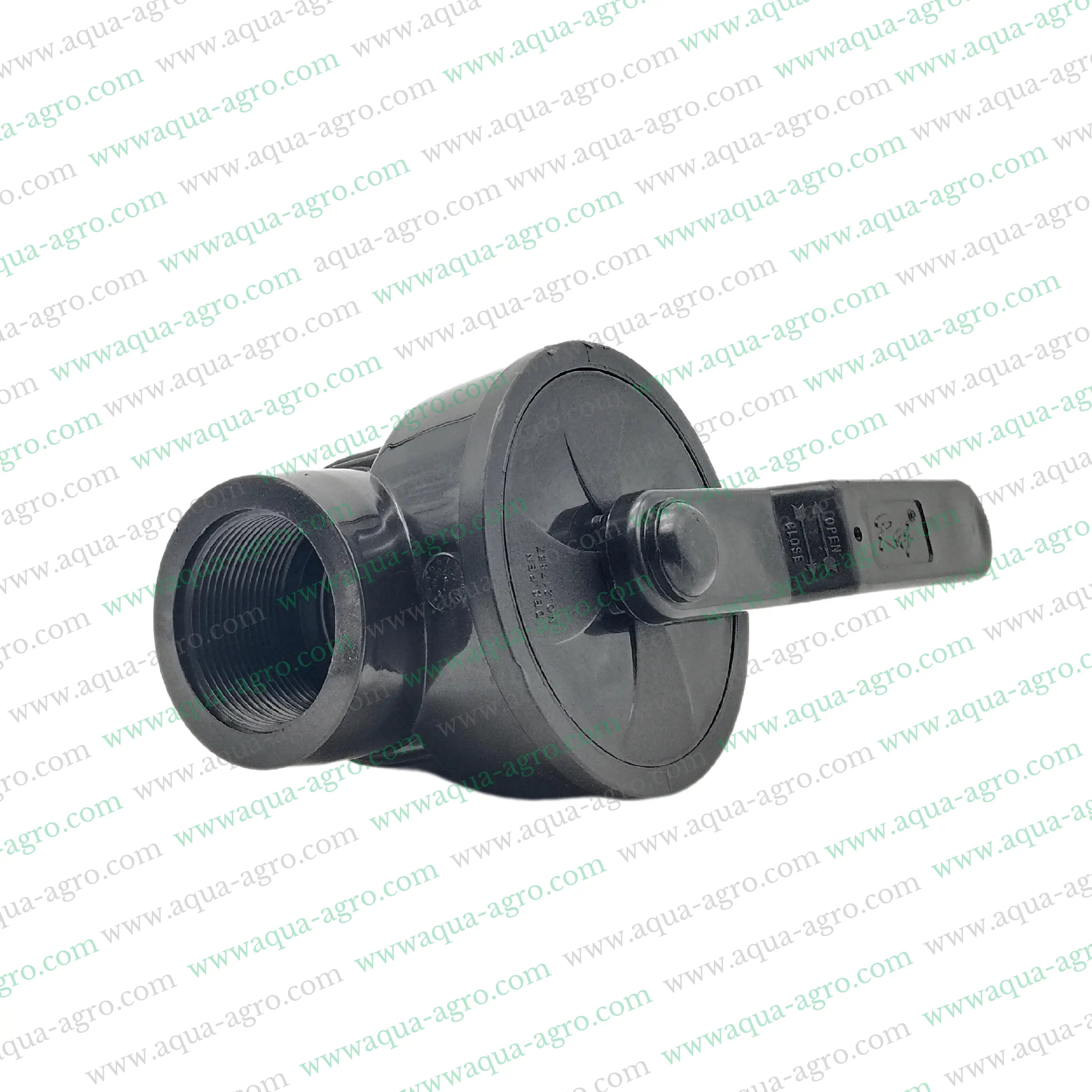 RAJ - Ball Valve - Plastic - Pp - Moulded - 1.5 inch (50mm) - Threaded End - (FxF)