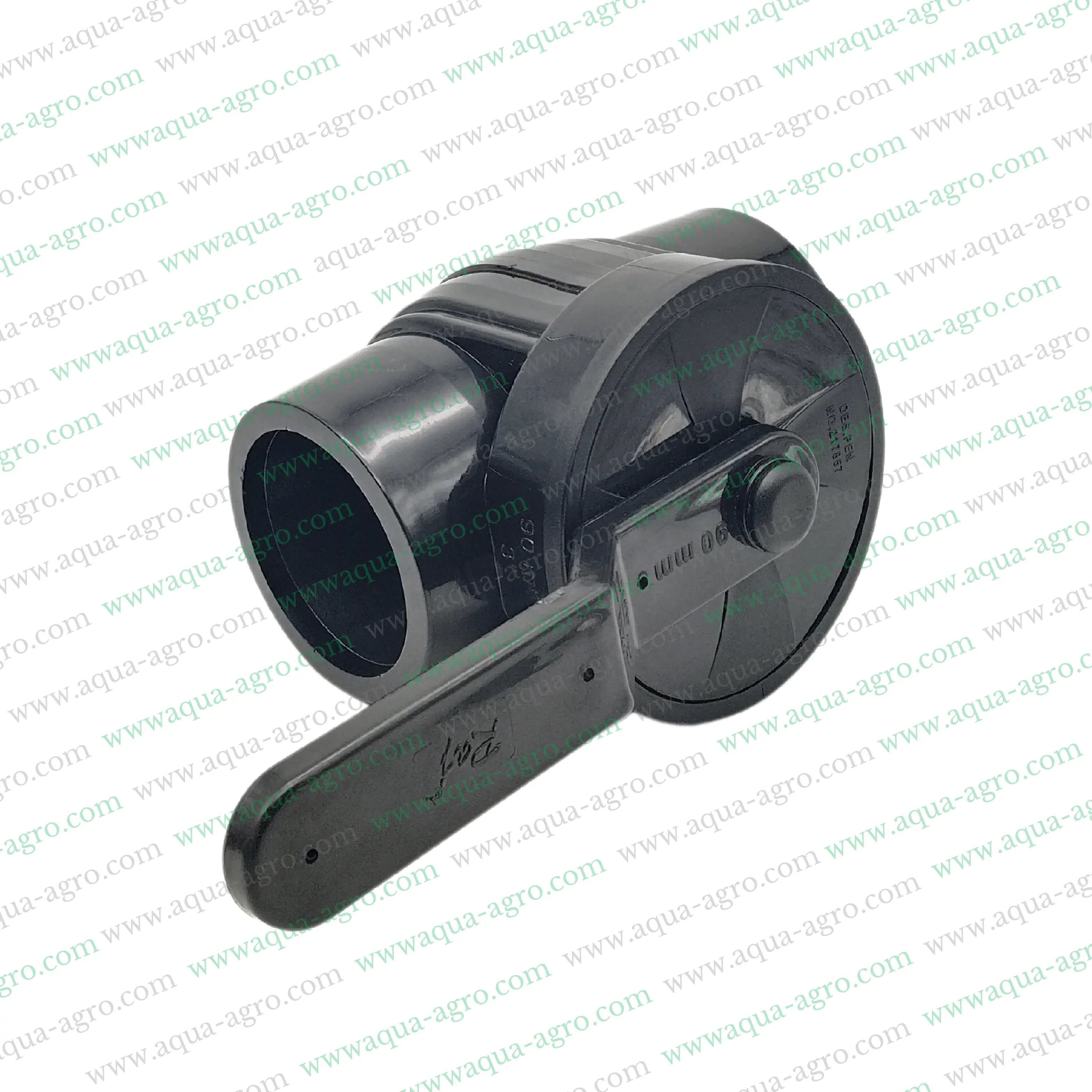 RAJ - Ball Valve - Plastic - Pp - Moulded - 3 inch (90mm) - Plain End - Socket