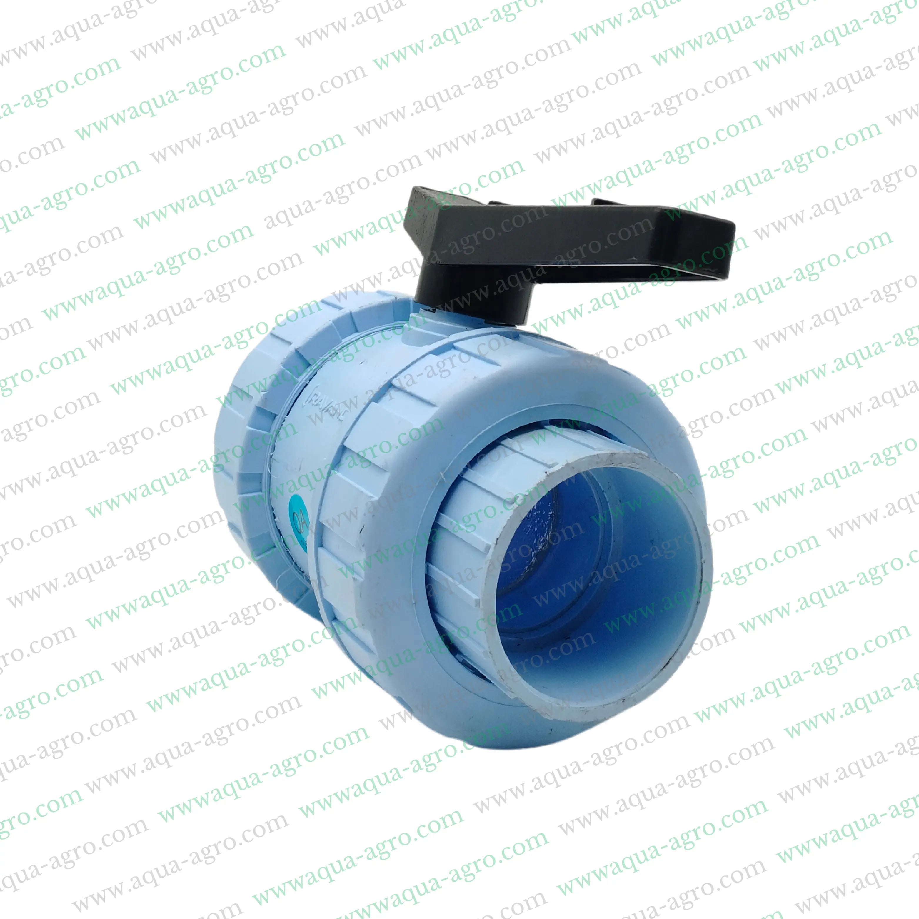 RAVANDS - Ball Valve - Plastic - Pvc - Double Union - 2.5 inch (75mm) - Plain End - Socket