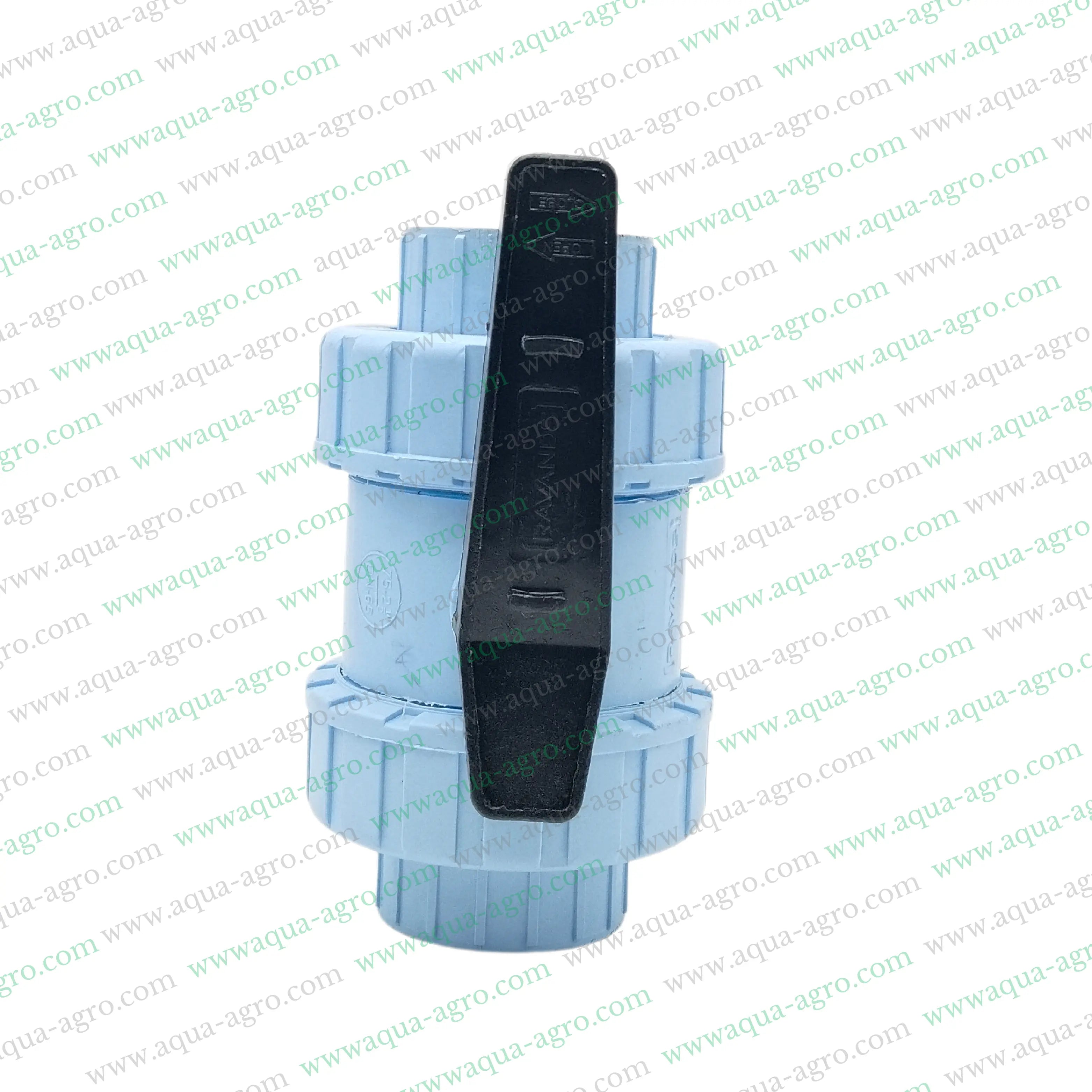 RAVANDS - Ball Valve - Plastic - Pvc - Double Union - 2.5 inch (75mm) - Plain End - Socket