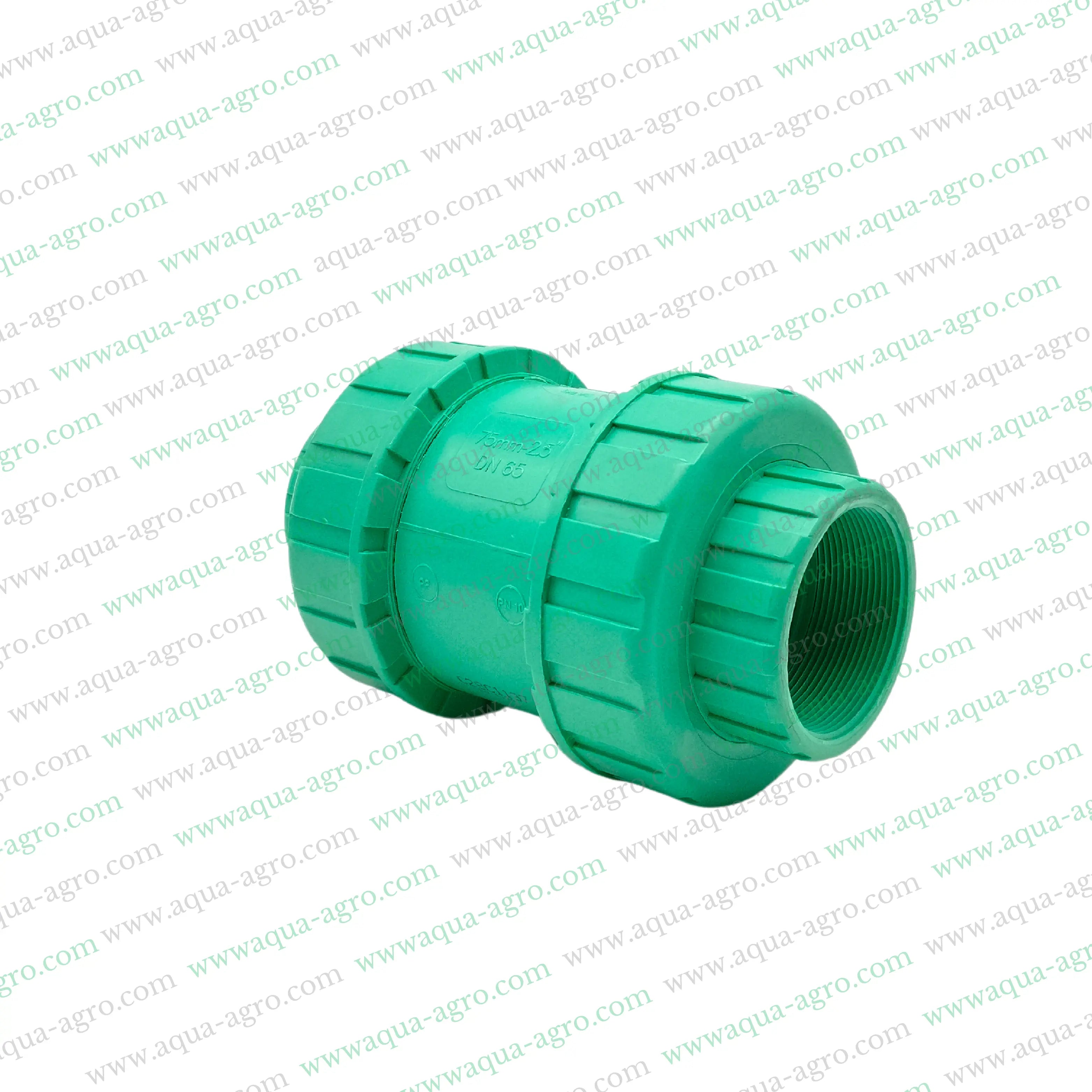 Non-return valve (NRV),Plastic ball check valve,2.5 inch valve,75mm check valve,Double union valve,Threaded end valve,Ball check valve,Spring Ball Valve