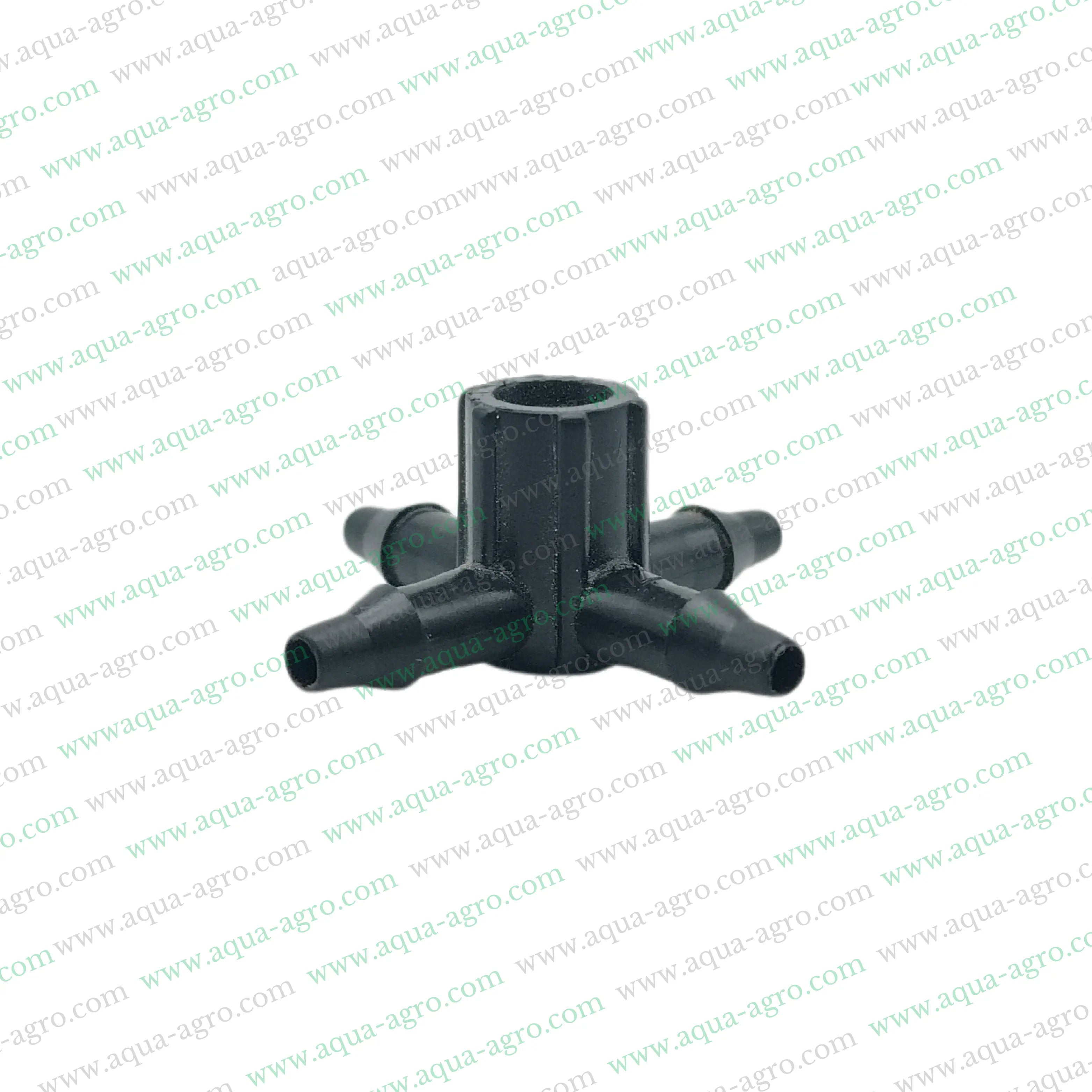 Micro Fittings,4-way dripper, 3 mm micro barbed