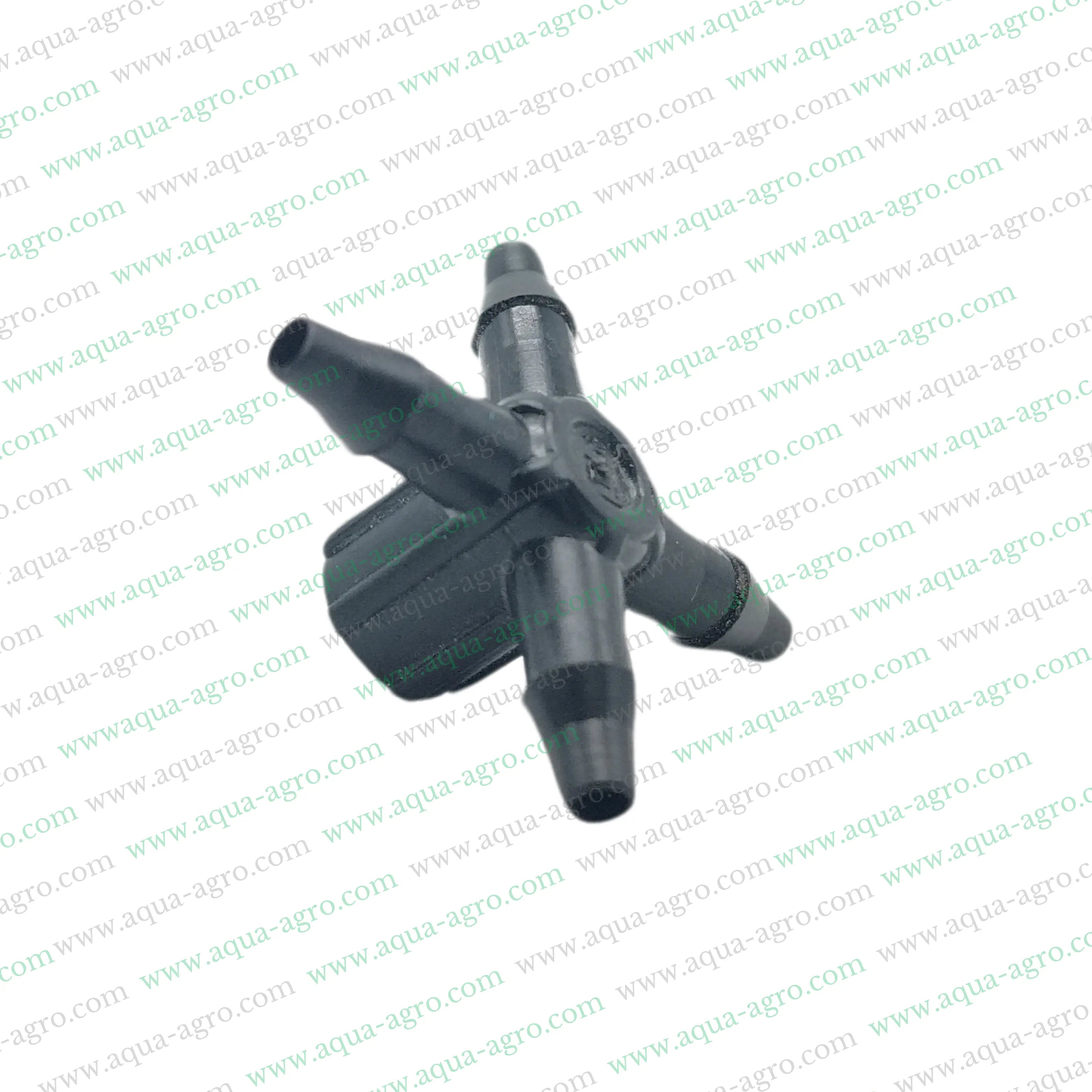 Micro Fittings,4-way dripper, 3 mm micro barbed