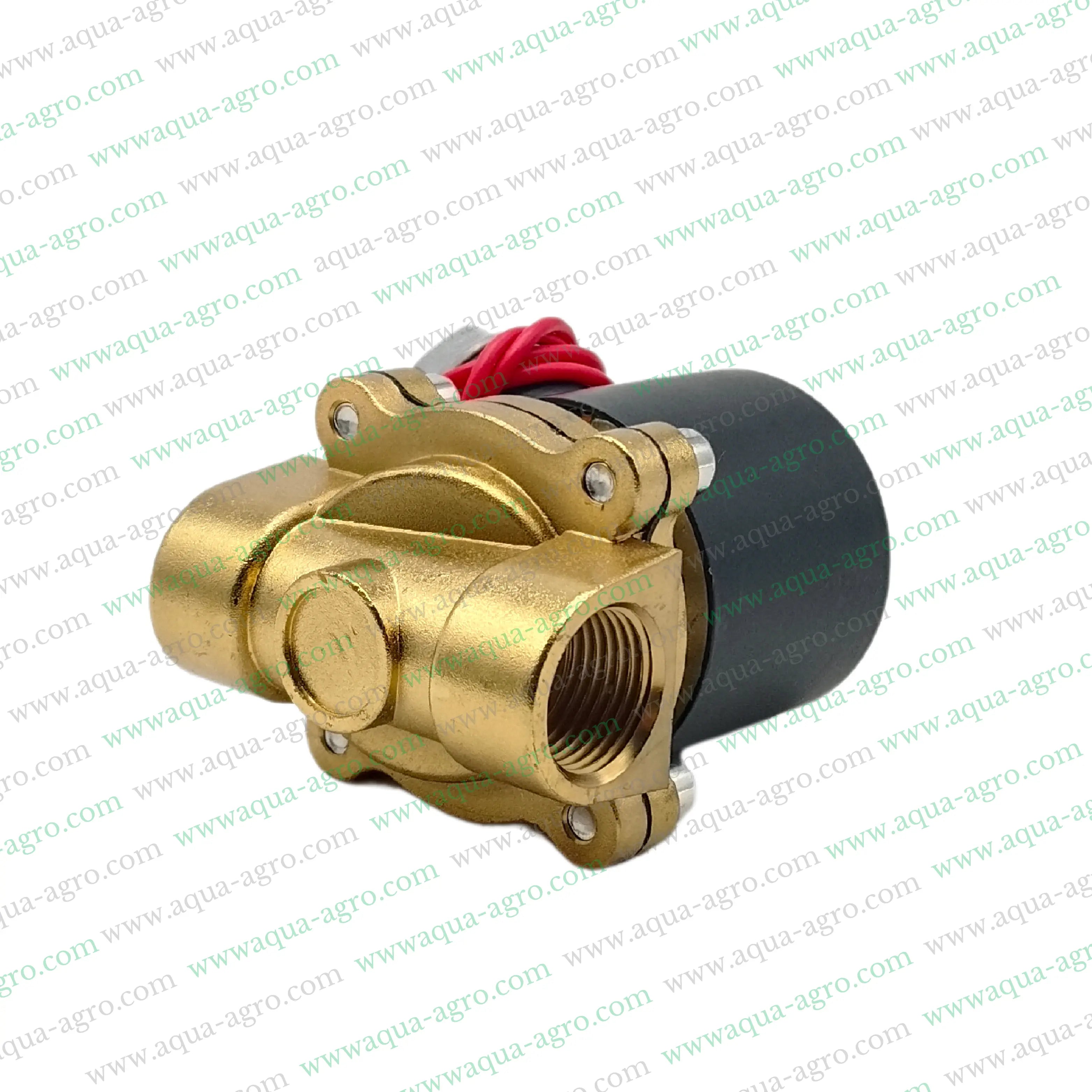 U-FLOW - Irrigation - Automation - Solenoid Valve - Brass body - 220 VAC Coil - 0.75 inch (25MM) (F-THD)