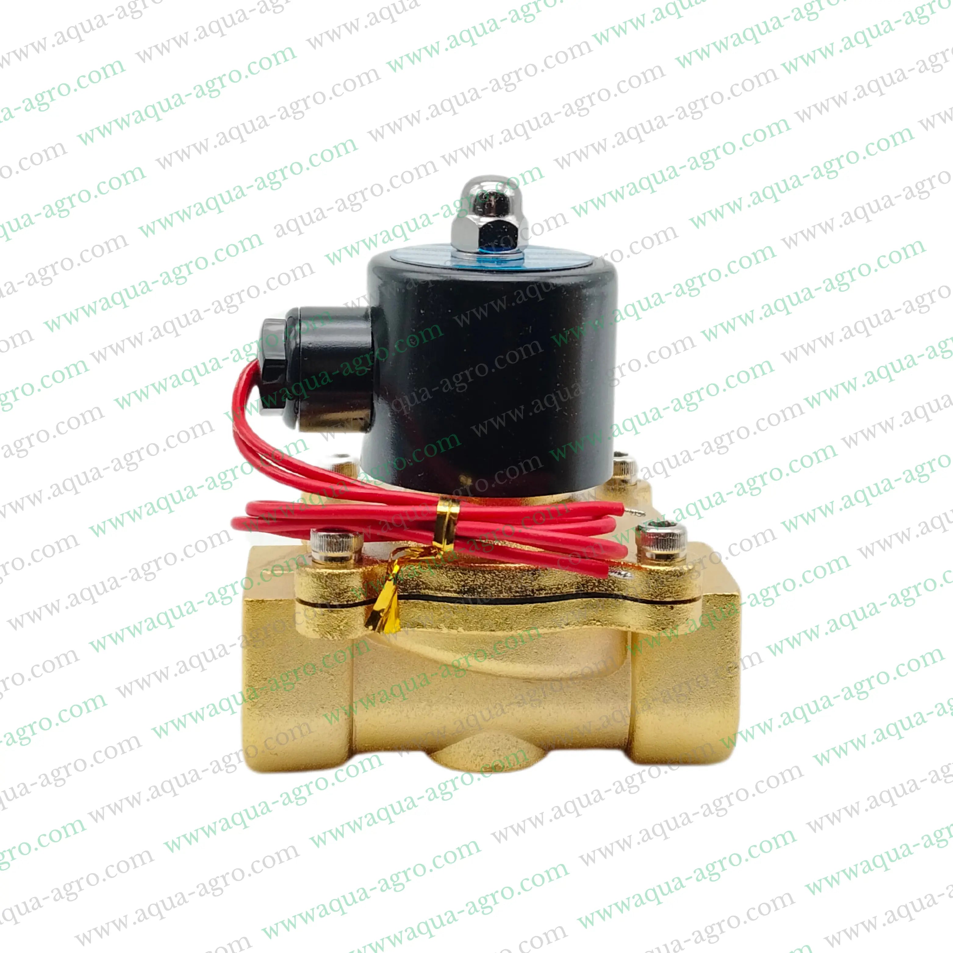 U-FLOW - Irrigation - Automation - Solenoid Valve - Brass body - 220 VAC Coil - 1 inch (32MM) (F-THD)