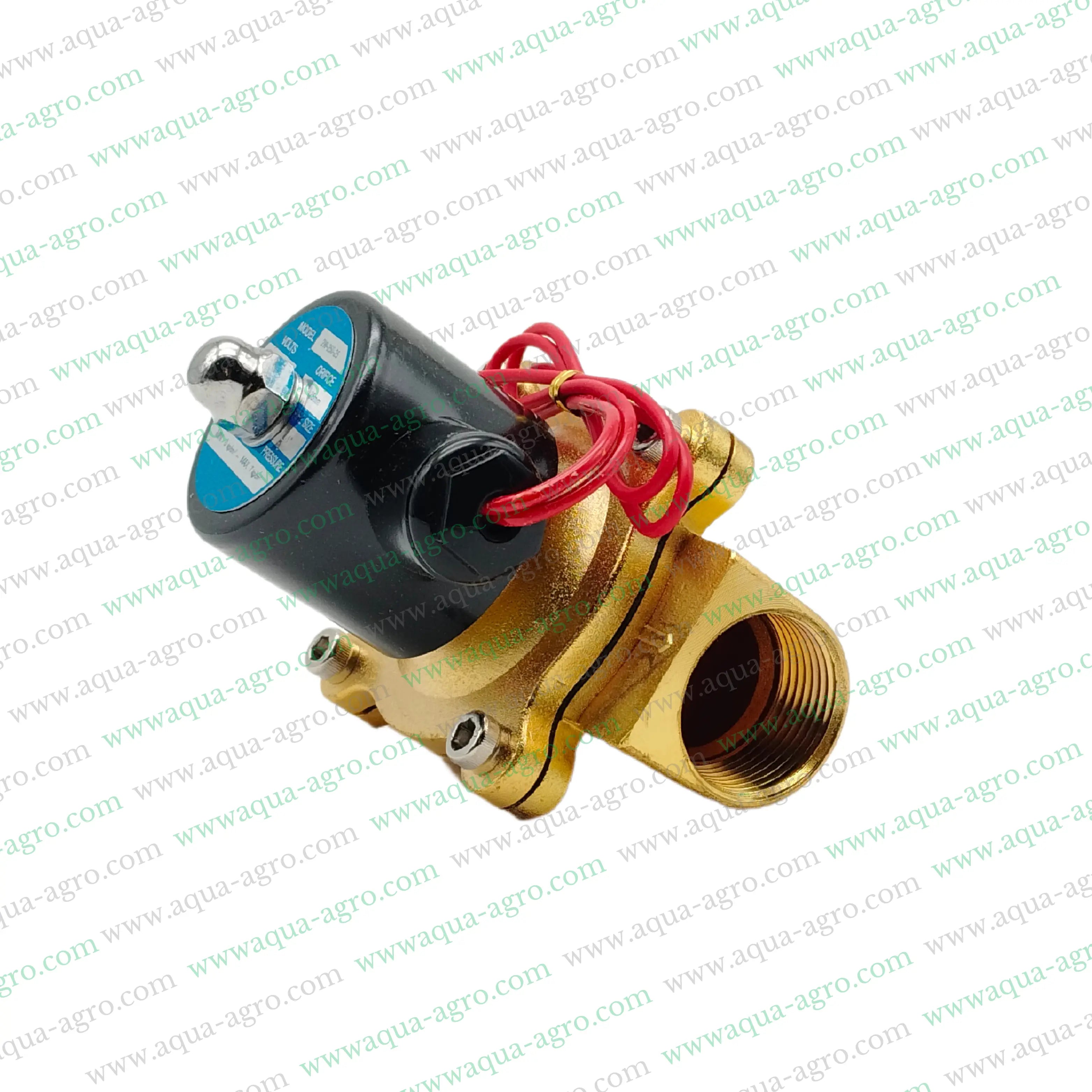 U-FLOW - Irrigation - Automation - Solenoid Valve - Brass body - 220 VAC Coil - 1 inch (32MM) (F-THD)