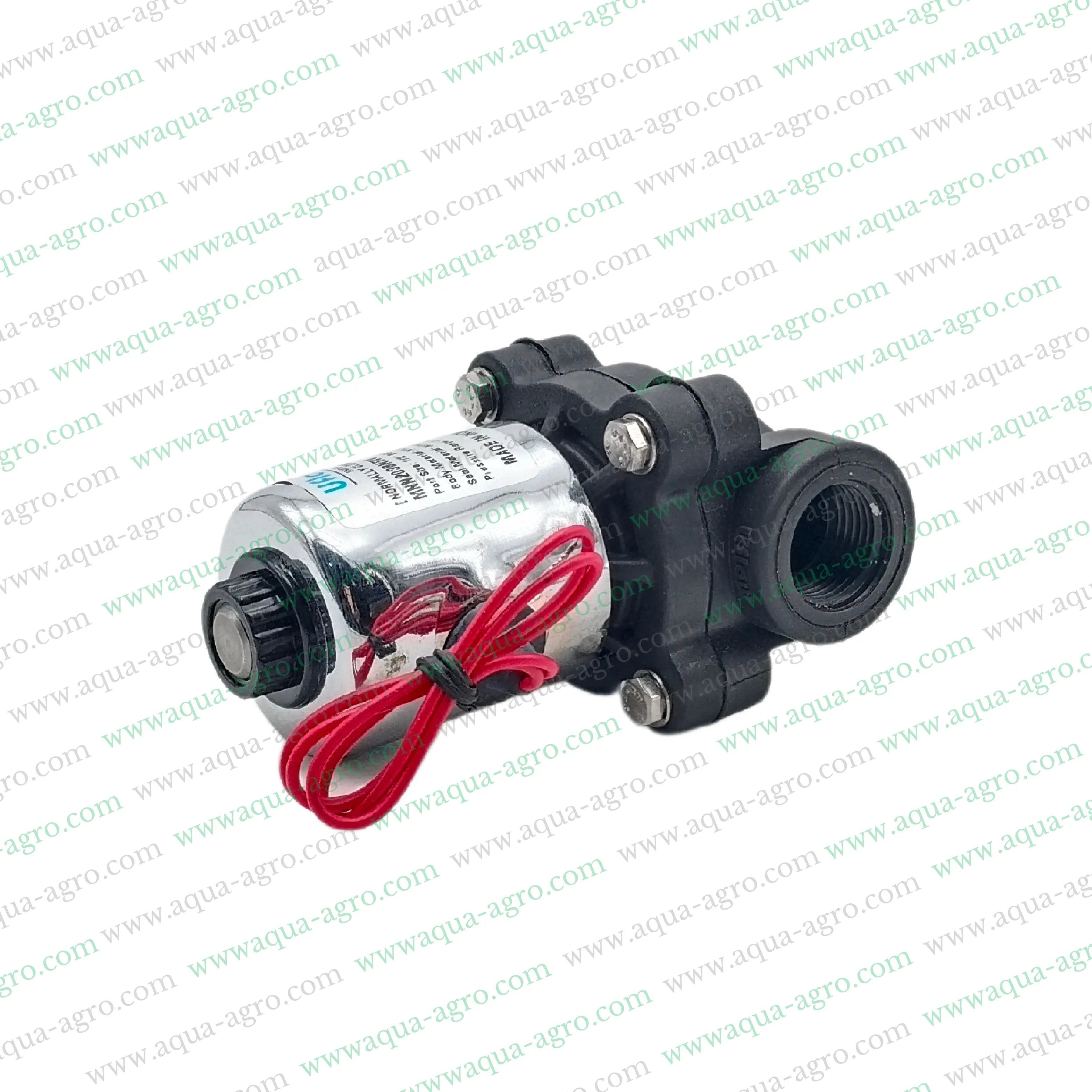 U-FLOW - Irrigation - Automation - Solenoid Valve - Plastic body - 230 VAC Coil - 0.5 inch (20MM) (F-THD) - with FLow Control