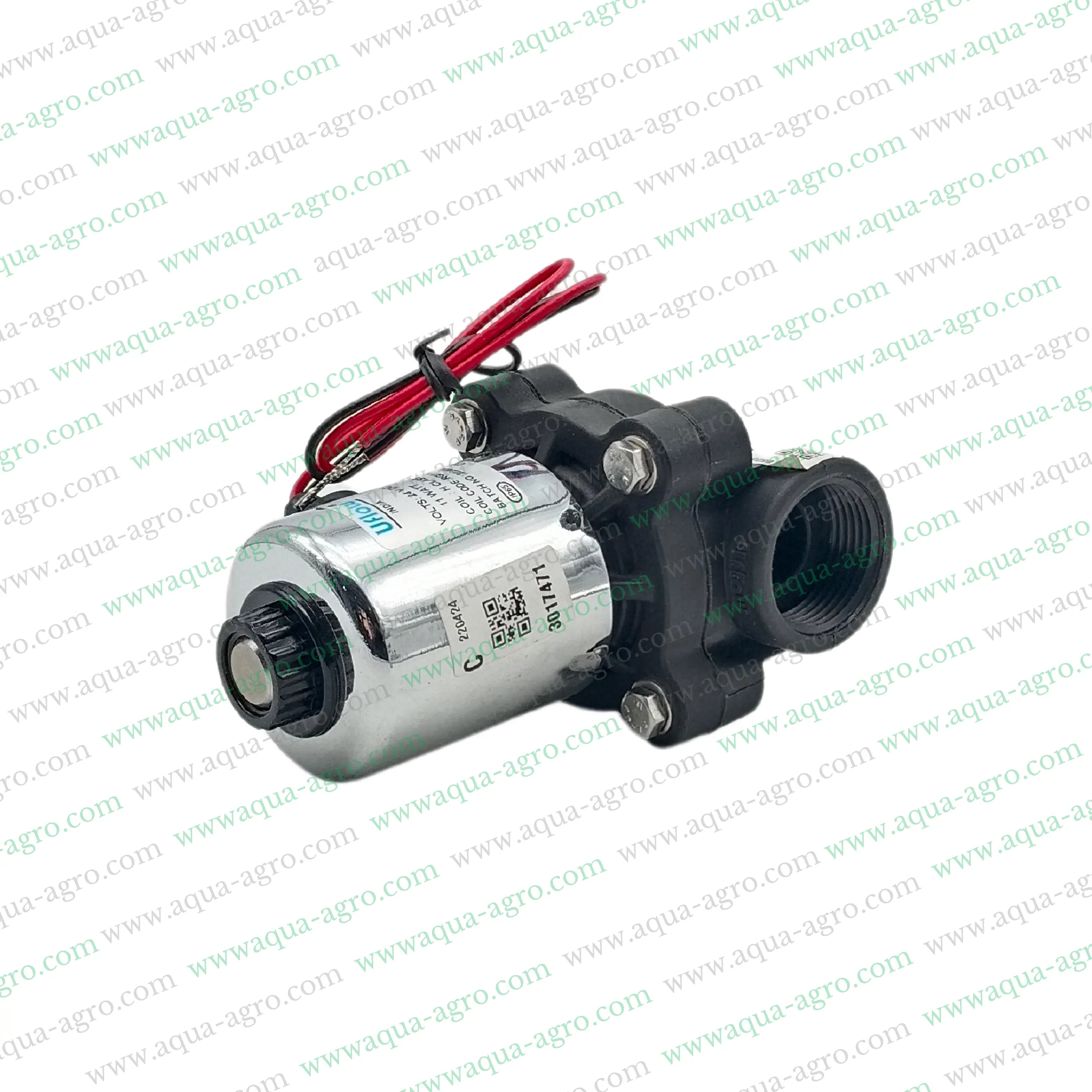 U-FLOW - Irrigation - Automation - Solenoid Valve - Plastic body - 230 VAC Coil - 0.75 inch (25MM) (F-THD) - with FLow Control