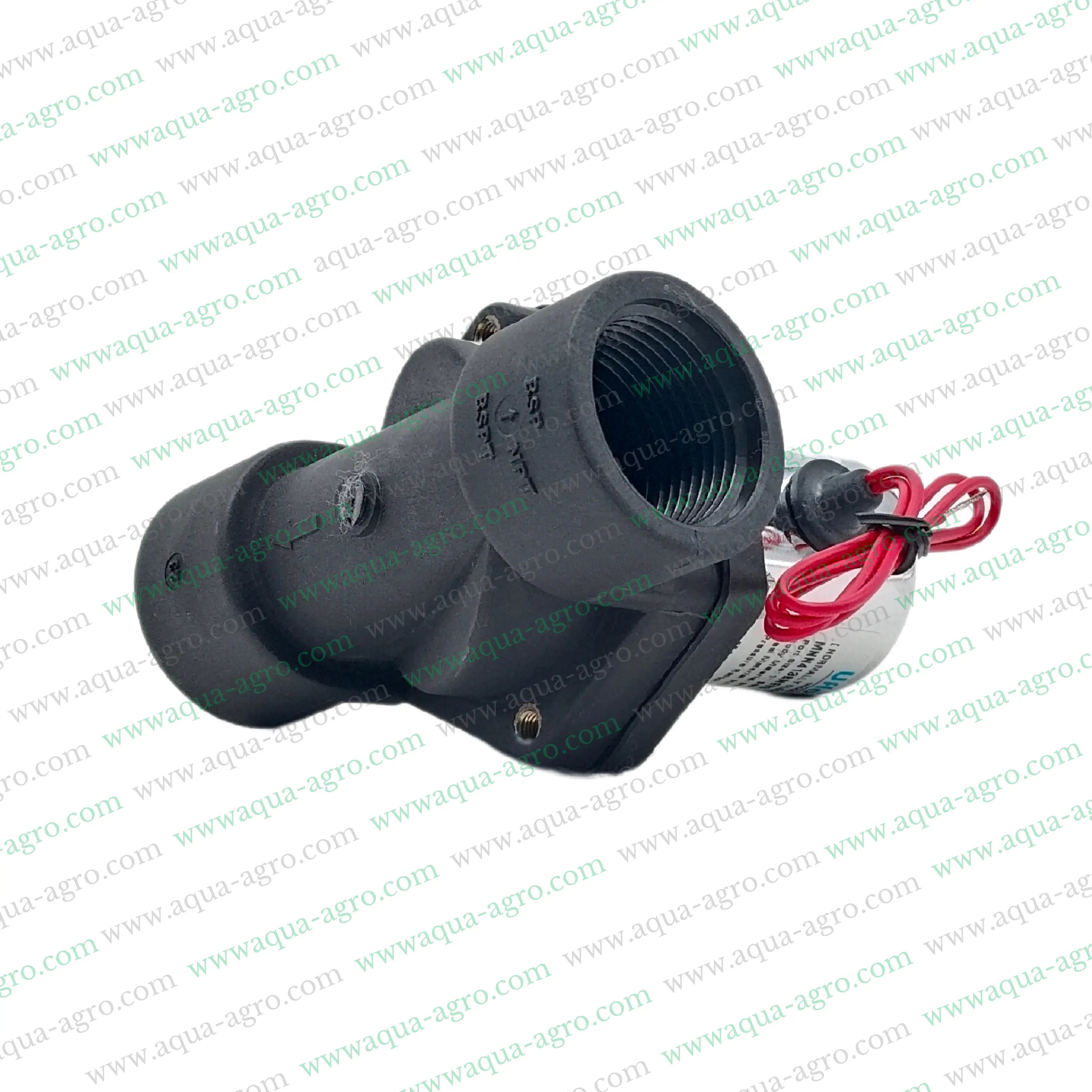 U-FLOW - Irrigation - Automation - Solenoid Valve - Plastic body - 230 VAC Coil - 1 inch (32MM) (F-THD) - with FLow Control