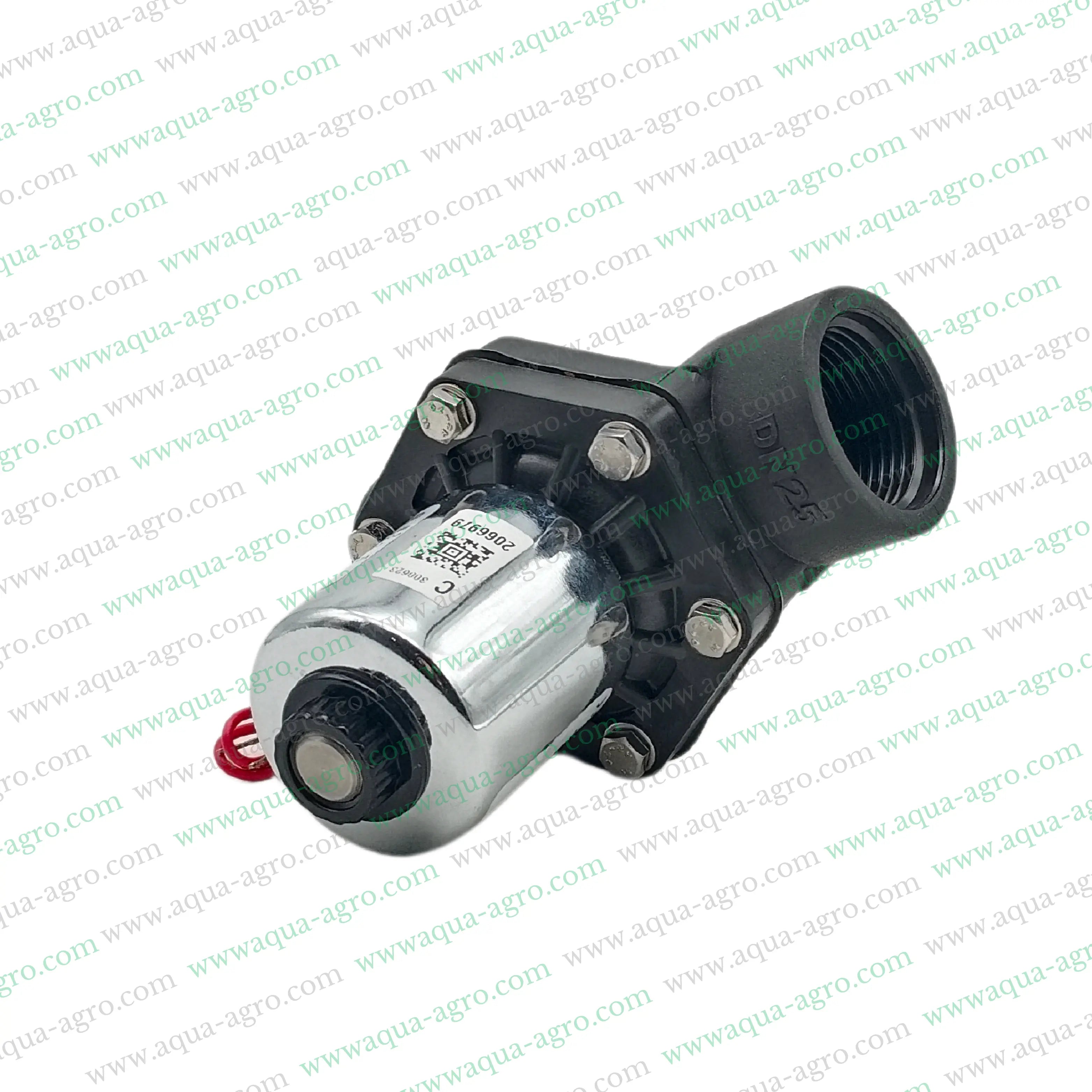 U-FLOW - Irrigation - Automation - Solenoid Valve - Plastic body - 230 VAC Coil - 1 inch (32MM) (F-THD) - with FLow Control