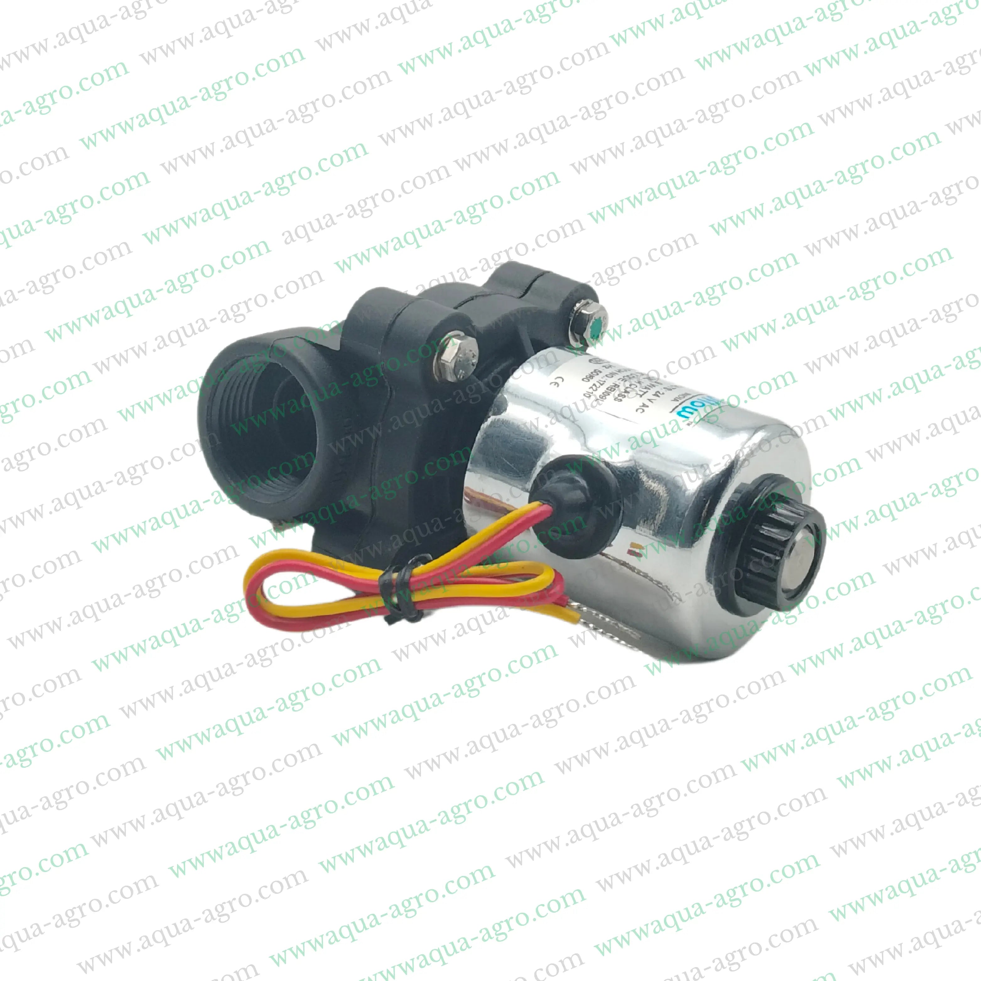 U-FLOW - Irrigation - Automation - Solenoid Valve - Plastic body - 24 VAC Coil - 0.75 inch (25MM) (F-THD) - with FLow Control