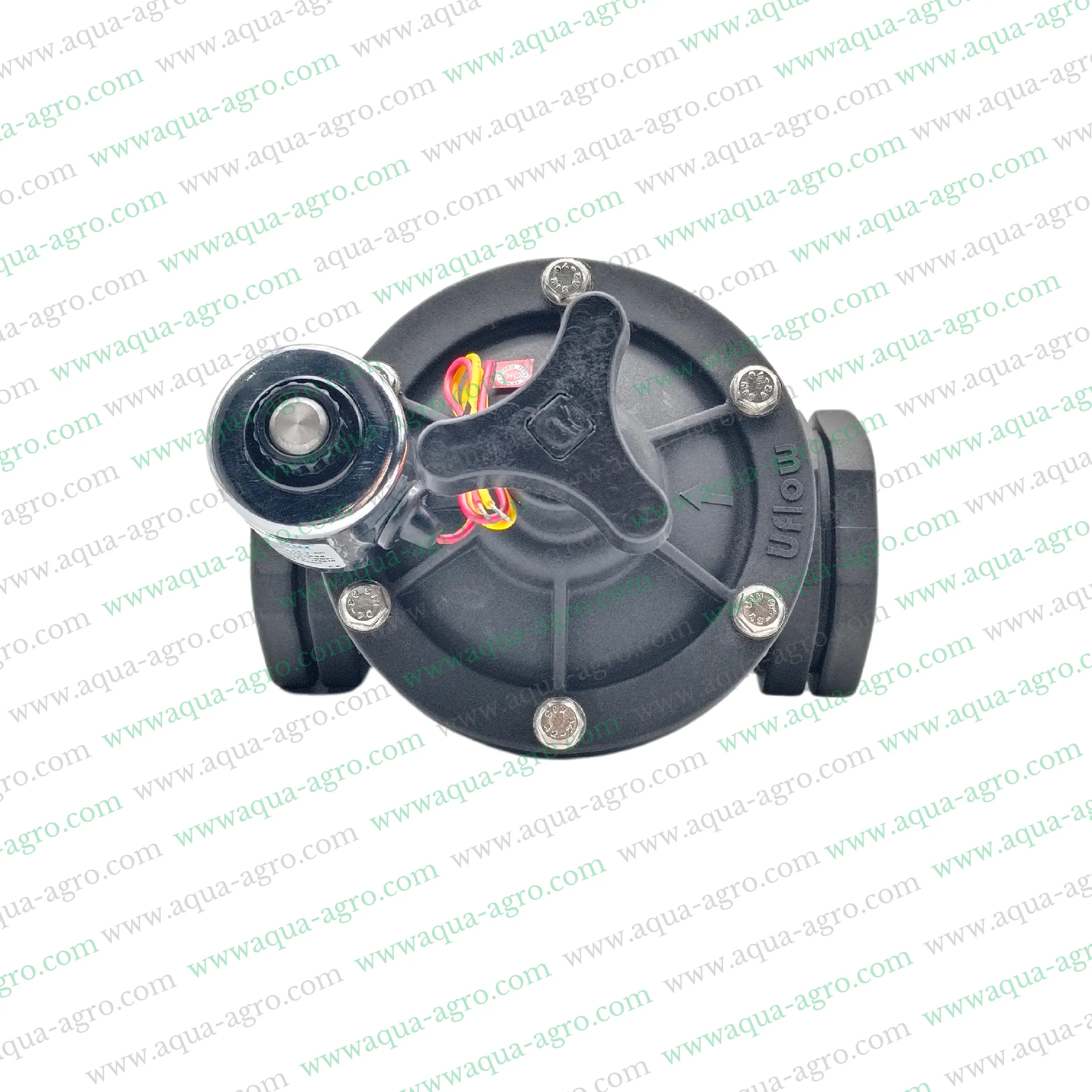 U-FLOW - Irrigation - Automation - Solenoid Valve - Plastic body - 24 VAC Coil - 2 inch (63MM) (F-THD) - with FLow Control