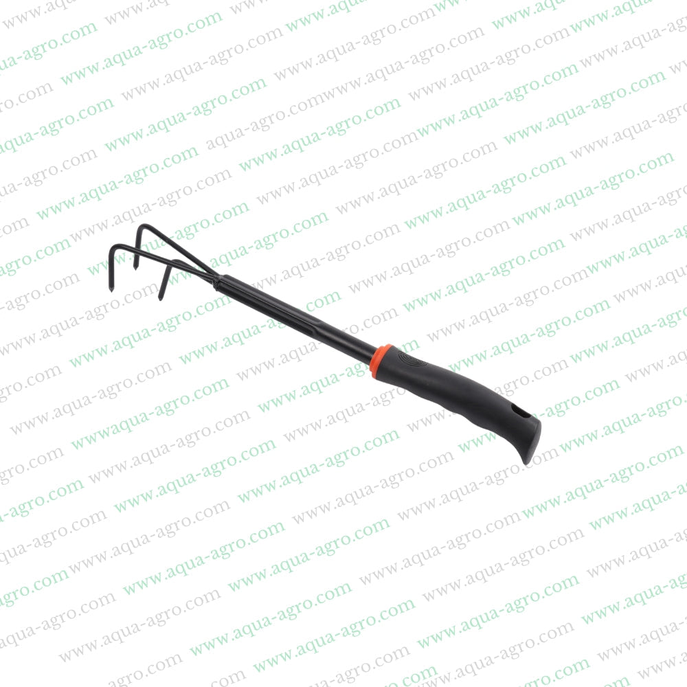 DAP - Garden hand tools - Rubberised plastic handle - premium quality metal - Deweeder / Cultivator (3-teeth)