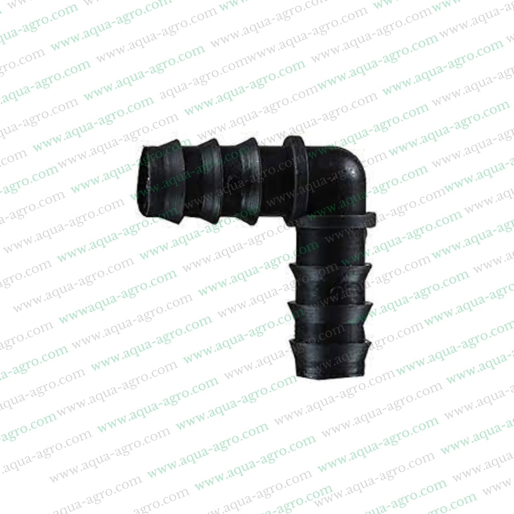 FINOLEX PLASSON | DRIP FITTINGS & ACCESSORIES BARBED FITTINGS ELBOW 16MM DELRIN BLACK