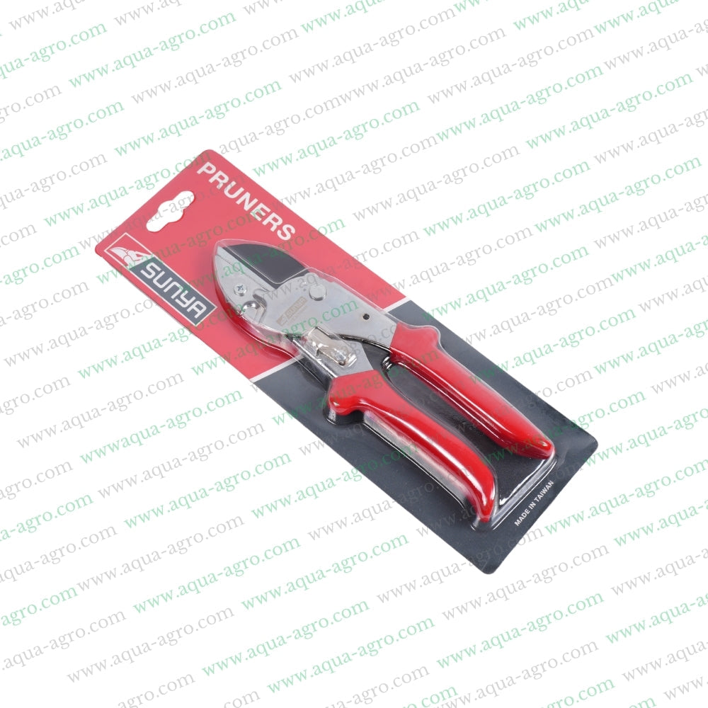 SUNYA (TAIWAN) - Pruner / Secature - Metal handle - Premium Anvil blade - 18mm cut - 31001z / 13101Z