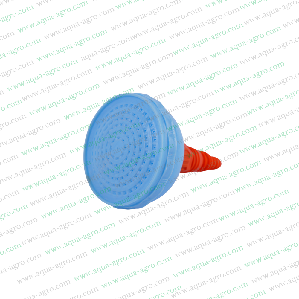 AQUA | PLASTIC SHOWER CAP WITH ORANGE ADAPTOR